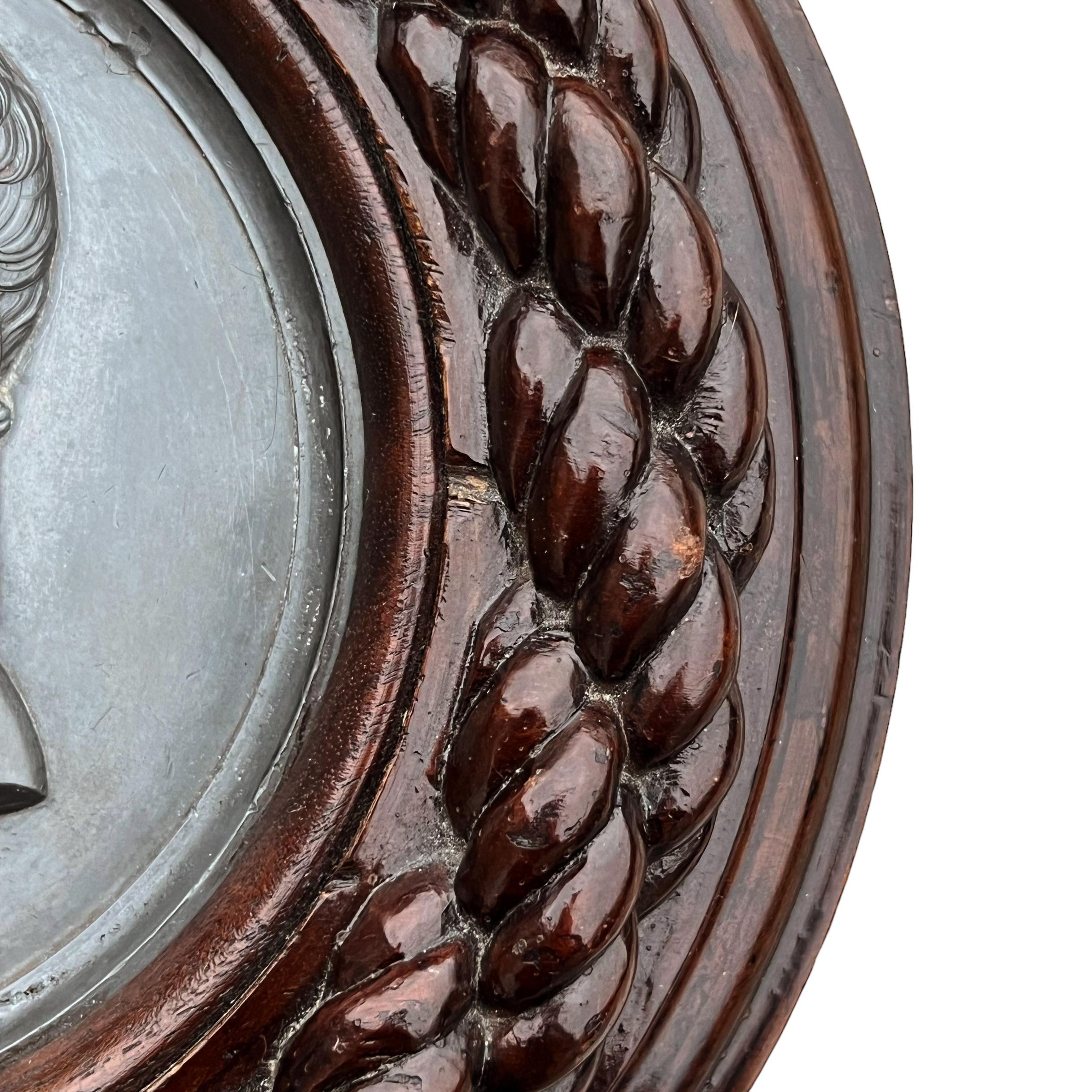 Early 19th Century Framed Napoleon Medallion by Bertrand Andrieu For Sale 7