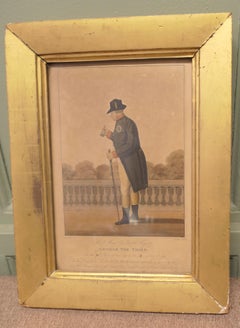 Early 19th Century Framed Print of George III  Attractive and interesting piece
