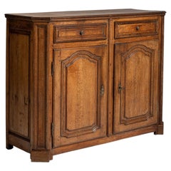 Early 19th Century France Honey Oak Carved Oak Sideboard