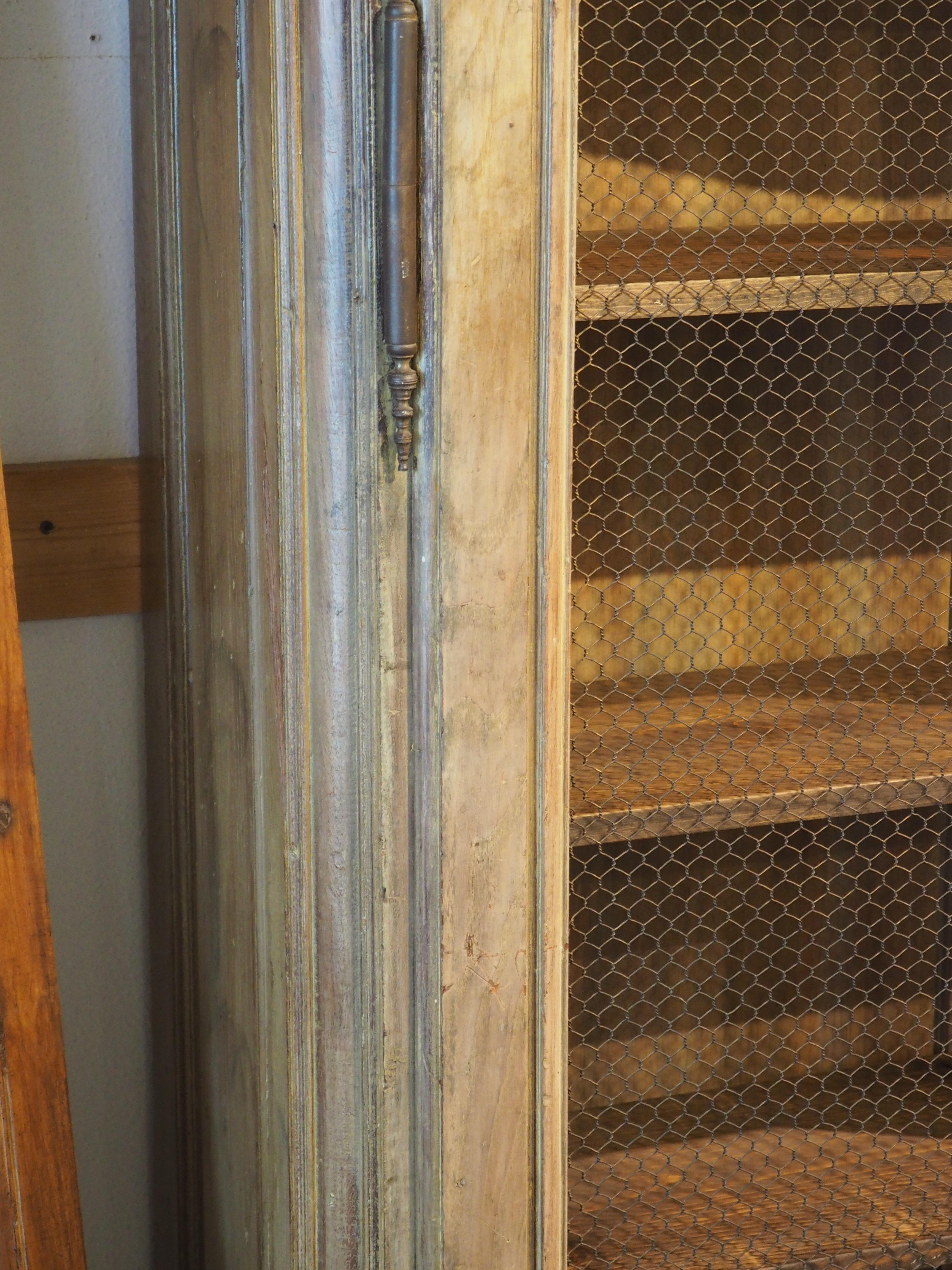 Early 19th Century French Bibliotheque Cabinet with Wire Mesh Door Panels 5