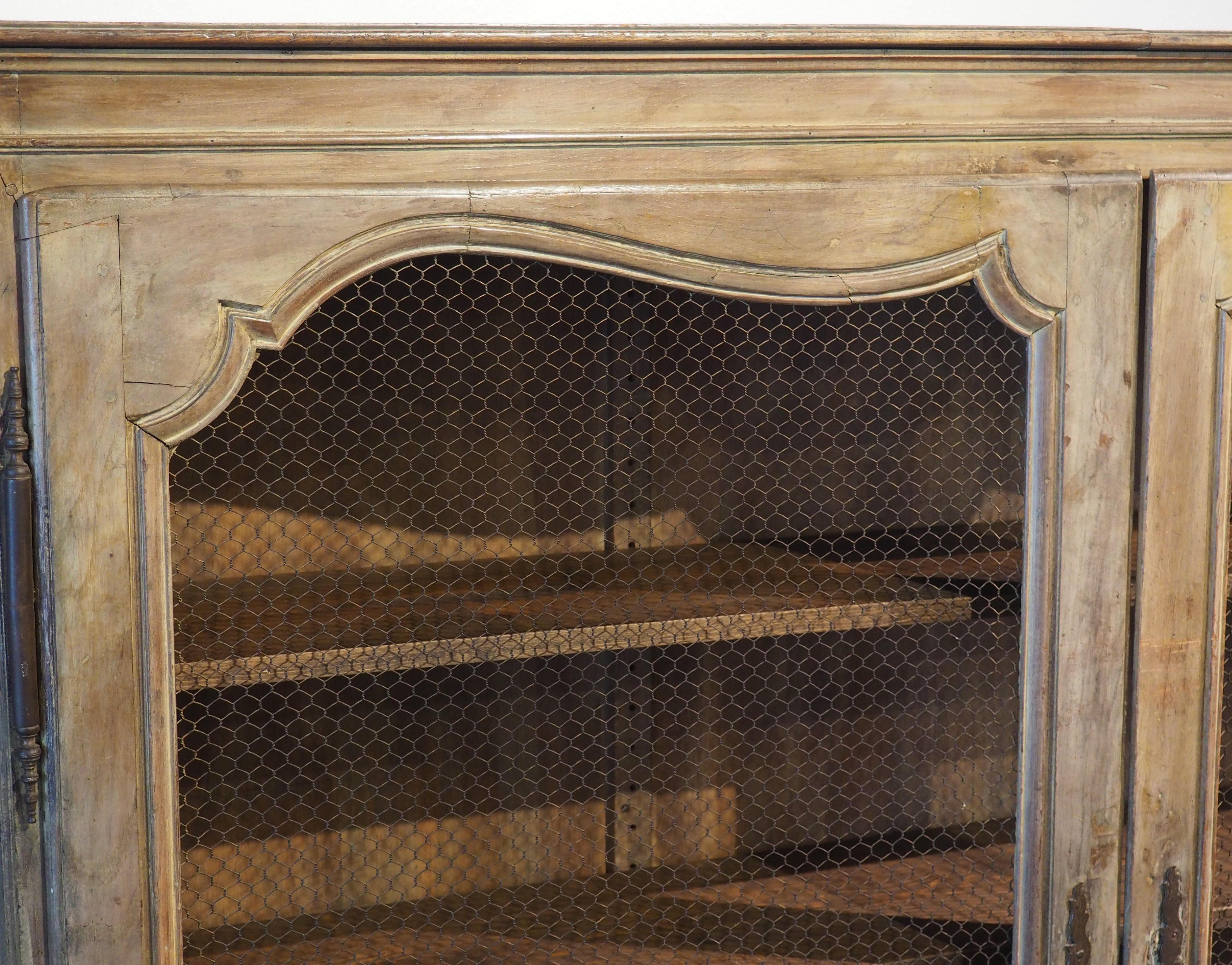 Early 19th Century French Bibliotheque Cabinet with Wire Mesh Door Panels 7