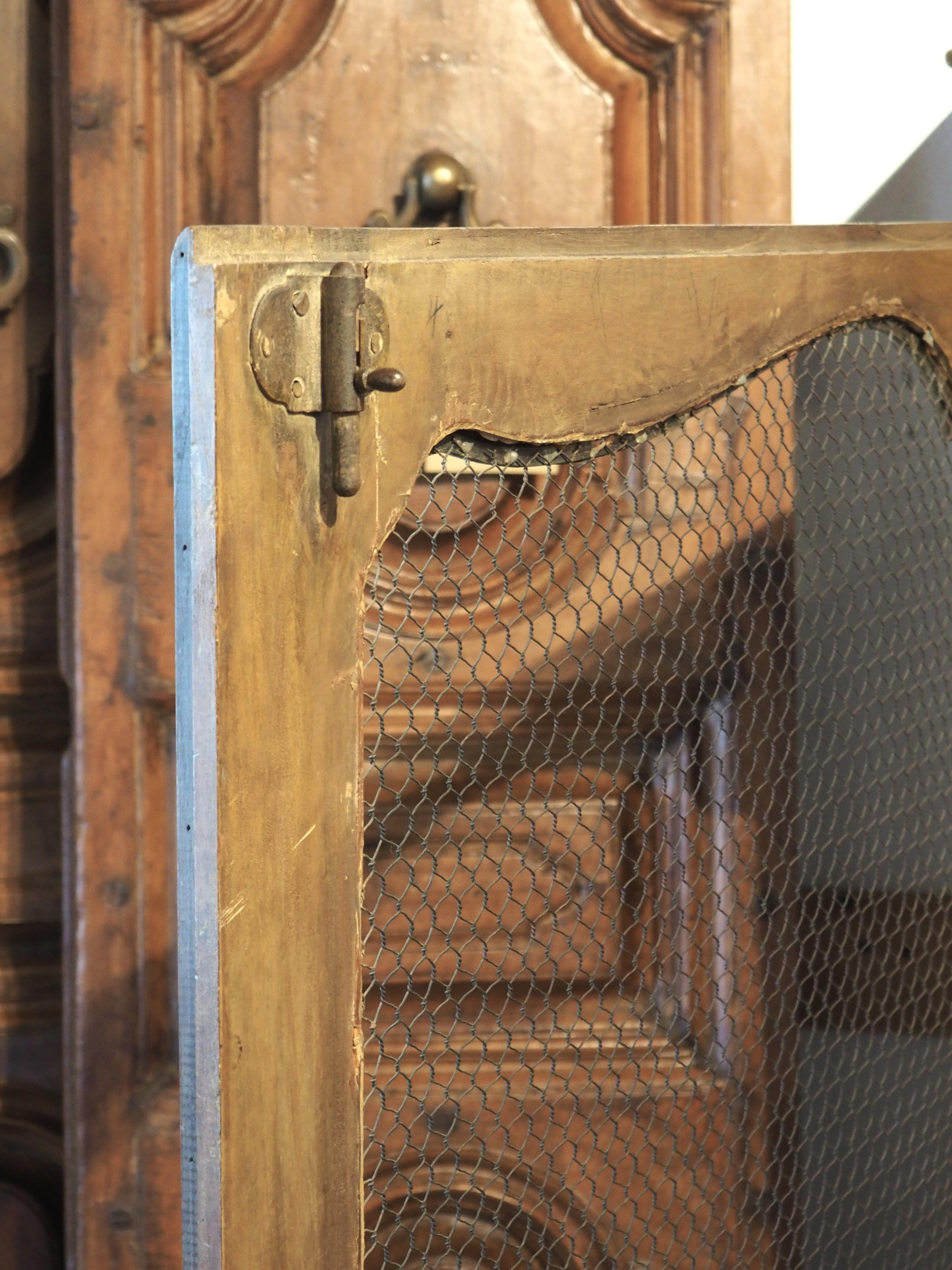 Early 19th Century French Bibliotheque Cabinet with Wire Mesh Door Panels 14