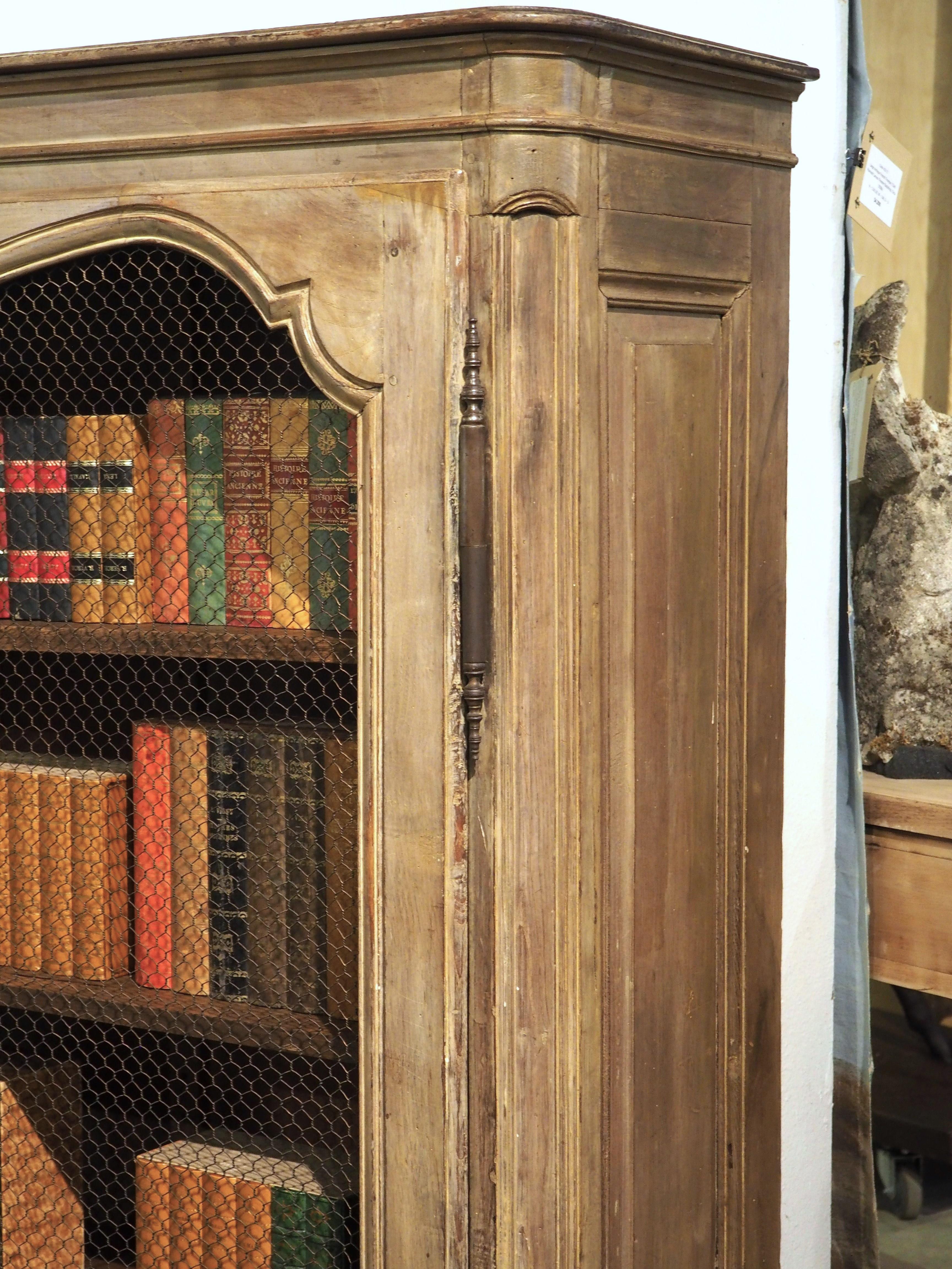 Early 19th Century French Bibliotheque Cabinet with Wire Mesh Door Panels 2