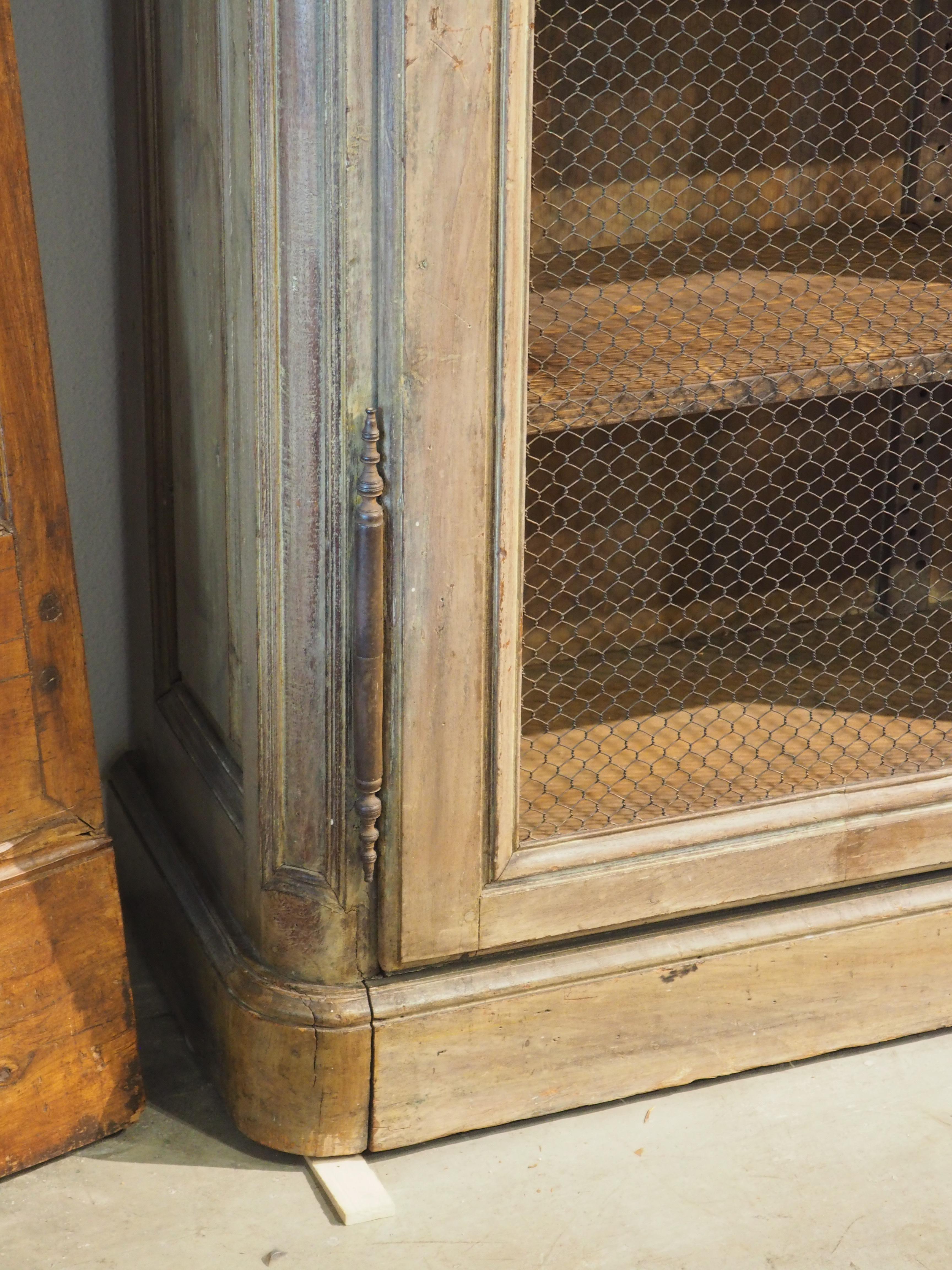 Early 19th Century French Bibliotheque Cabinet with Wire Mesh Door Panels 4