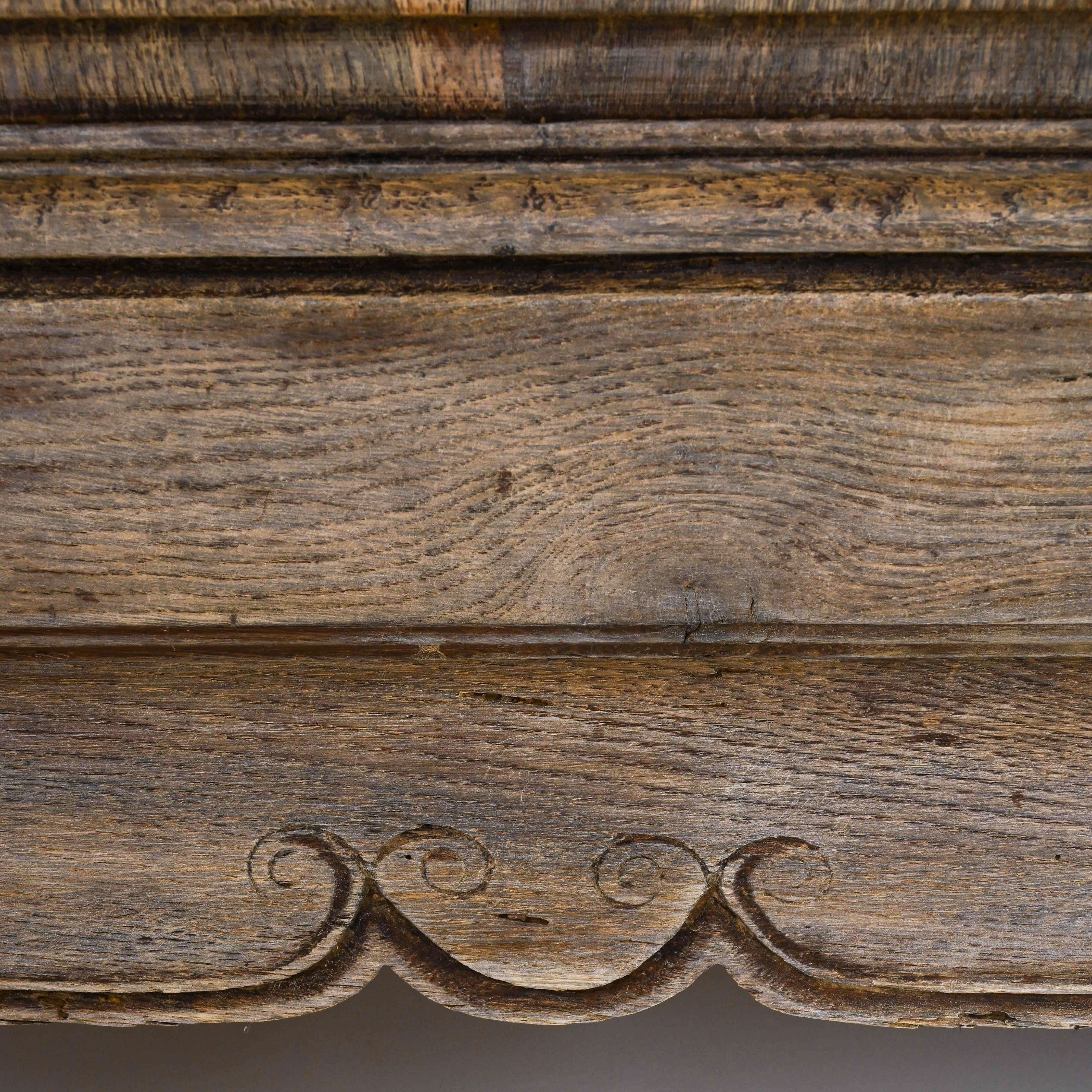 Early 19th Century French Bleached Oak Buffet 9