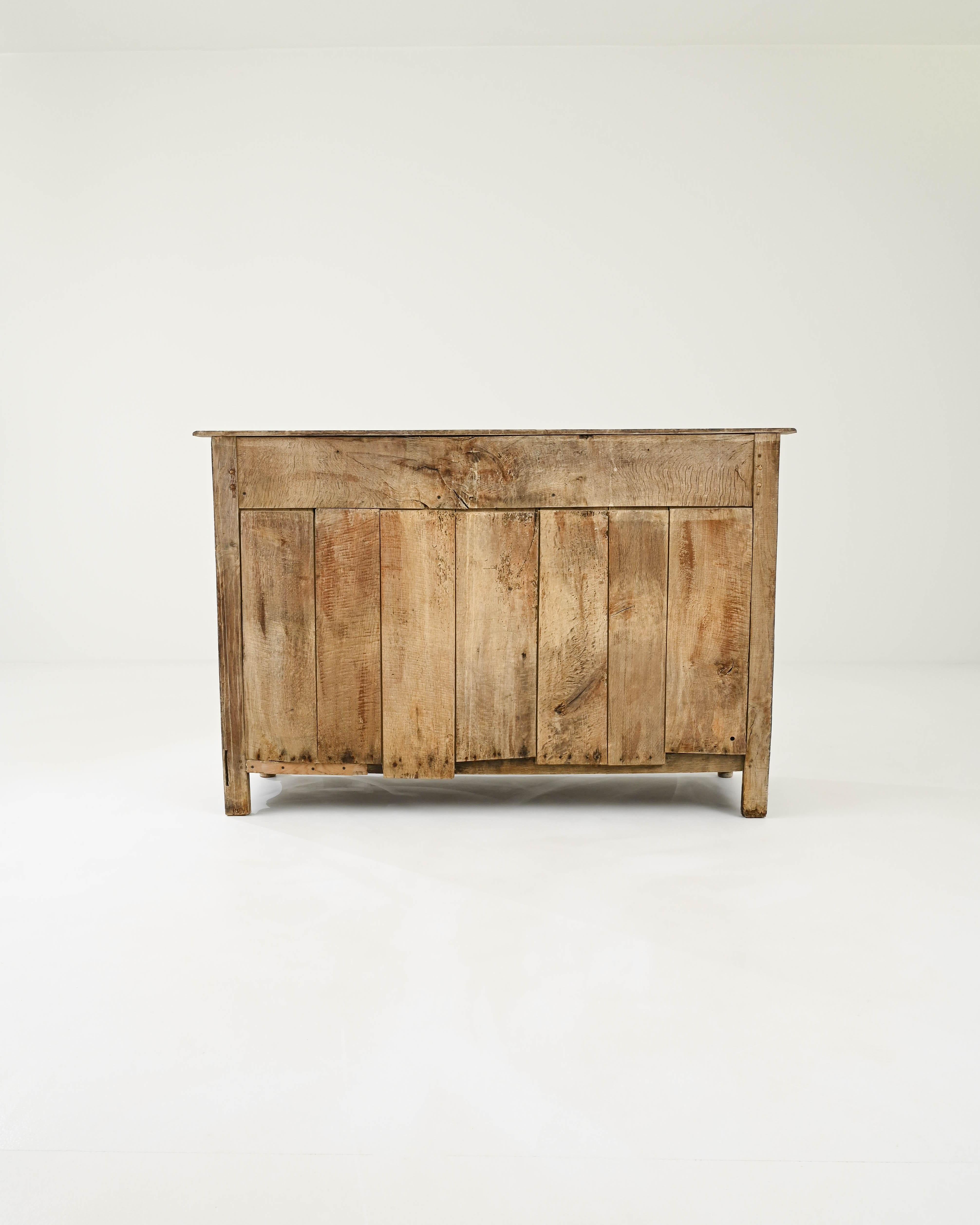 French Provincial Early 19th Century French Bleached Oak Buffet