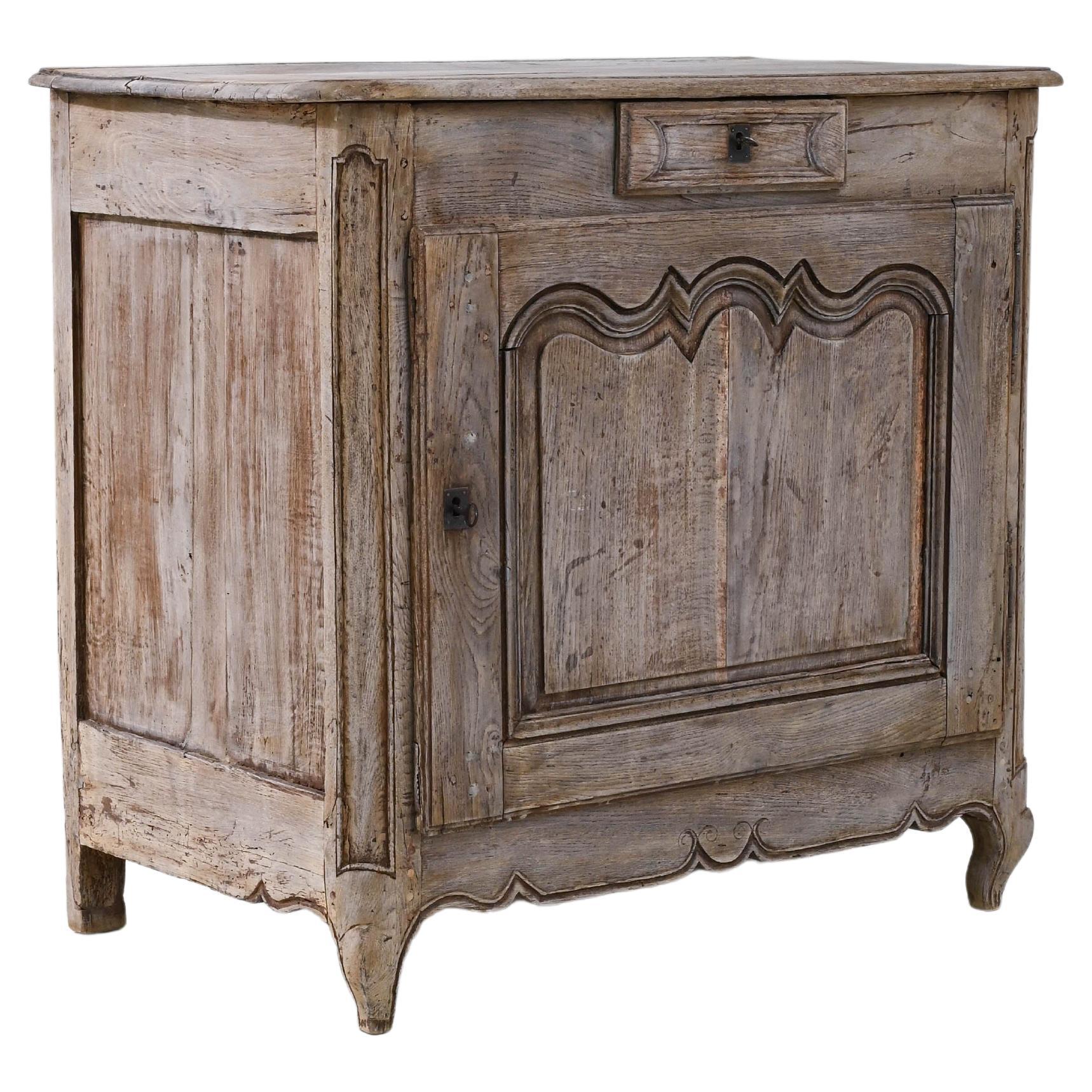 Early 19th Century French Bleached Oak Buffet