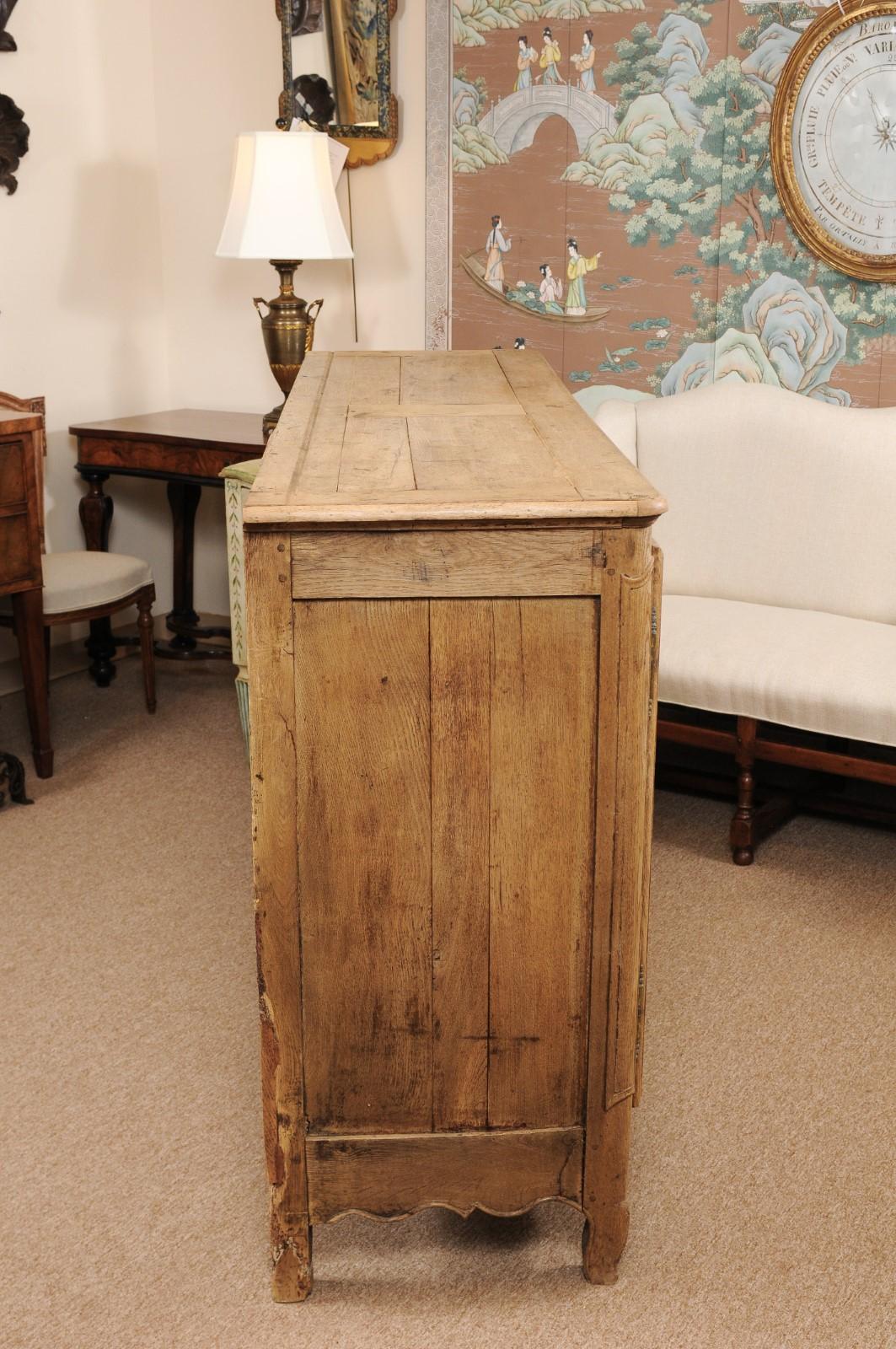 Early 19th Century French Bleached Oak Enfilade In Good Condition In Atlanta, GA