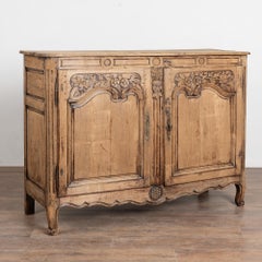 Early 19th Century French Bleached Oak Sideboard Buffet