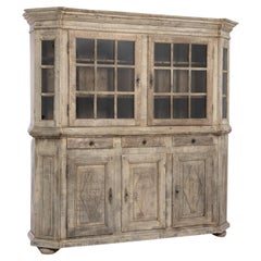 Early 19th Century French Bleached Oak Vitrine