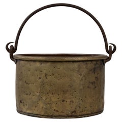 Used Early 19th Century French Brass Bucket