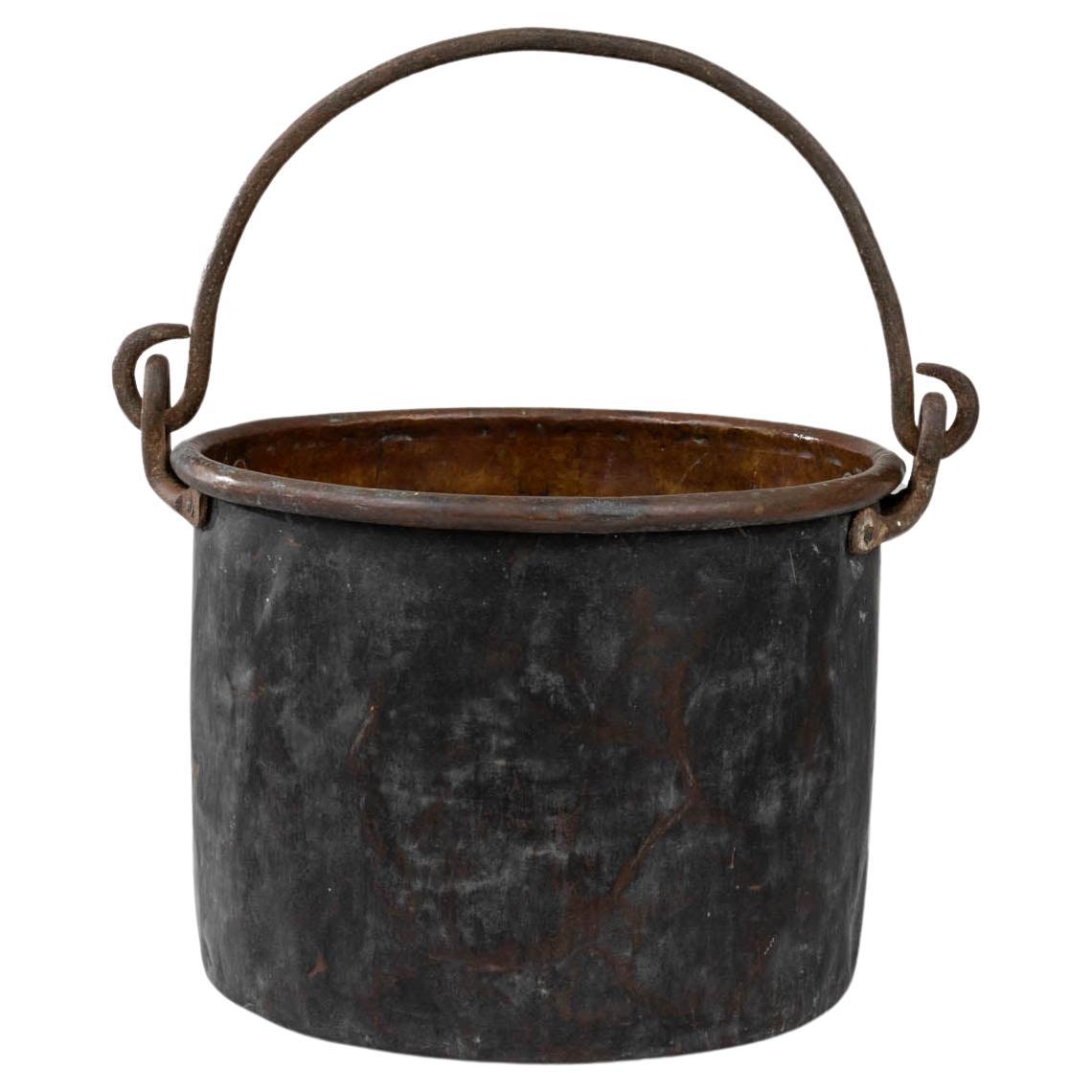 Early 19th Century French Brass Bucket For Sale