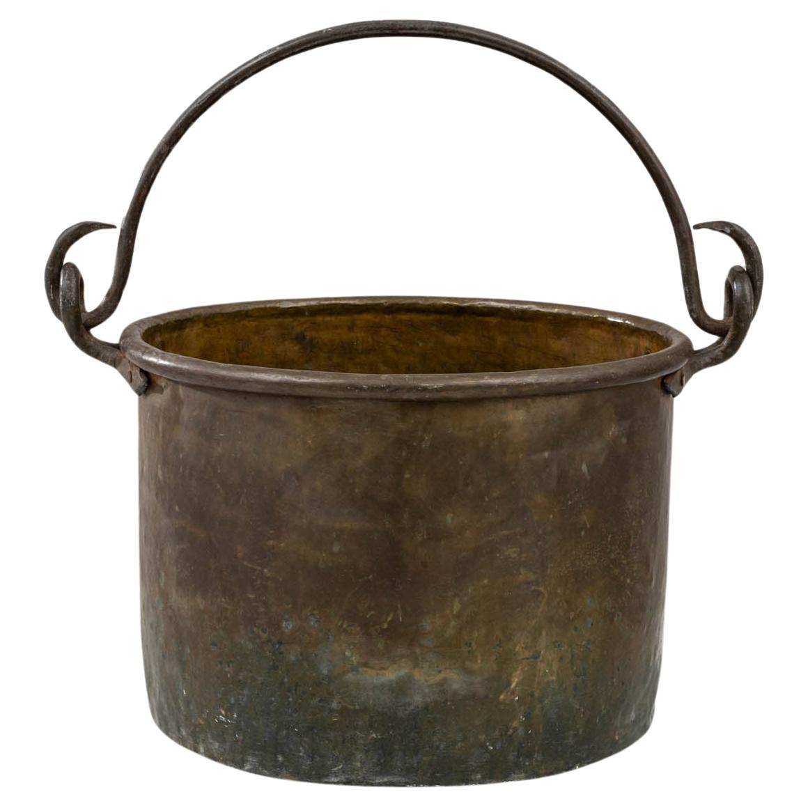 Early 19th Century French Brass Bucket For Sale