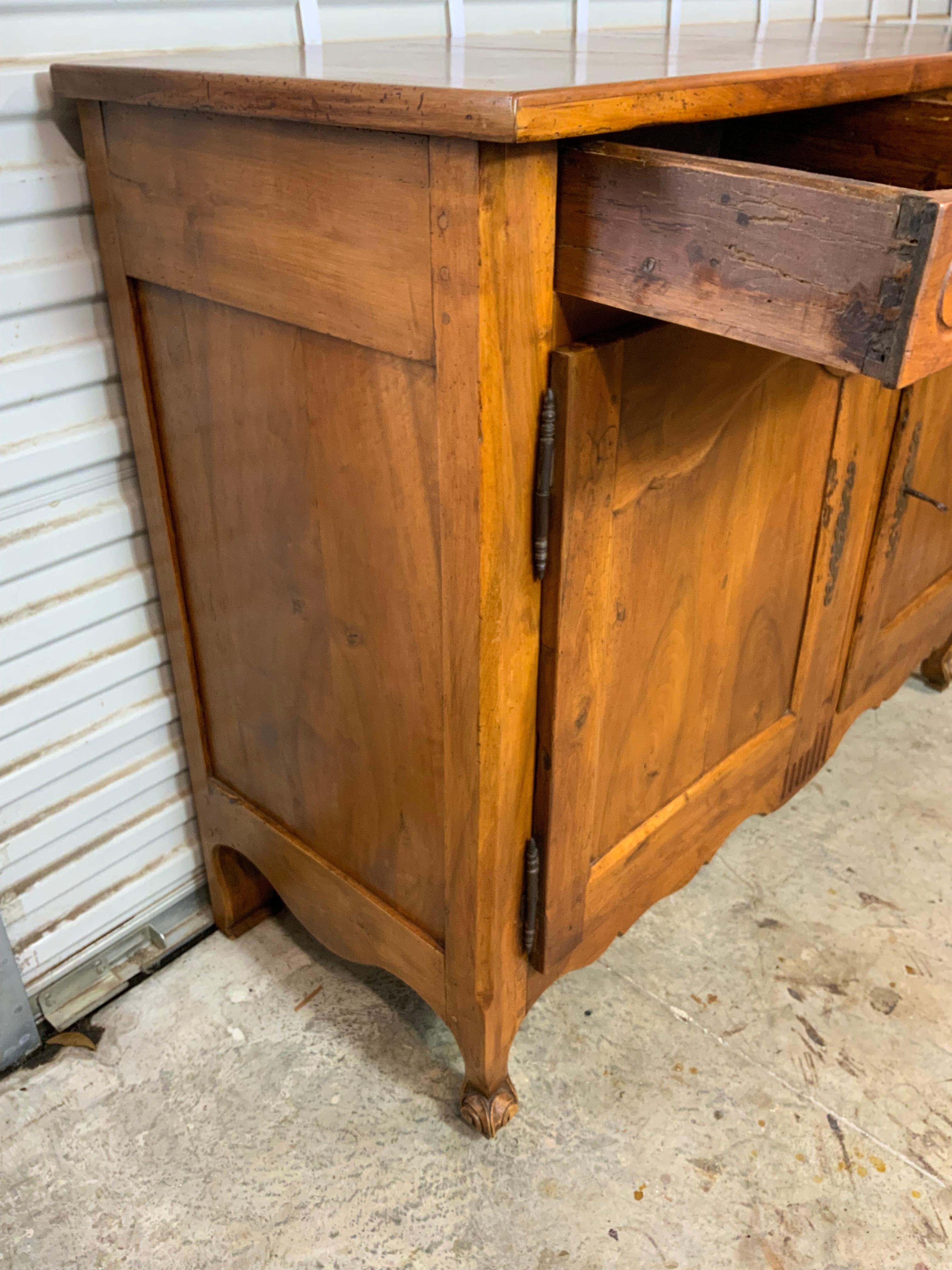 Walnut Early 19th Century French Buffet  For Sale