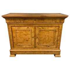 Antique Early 19th Century French Burr Ass Buffet Sideboard