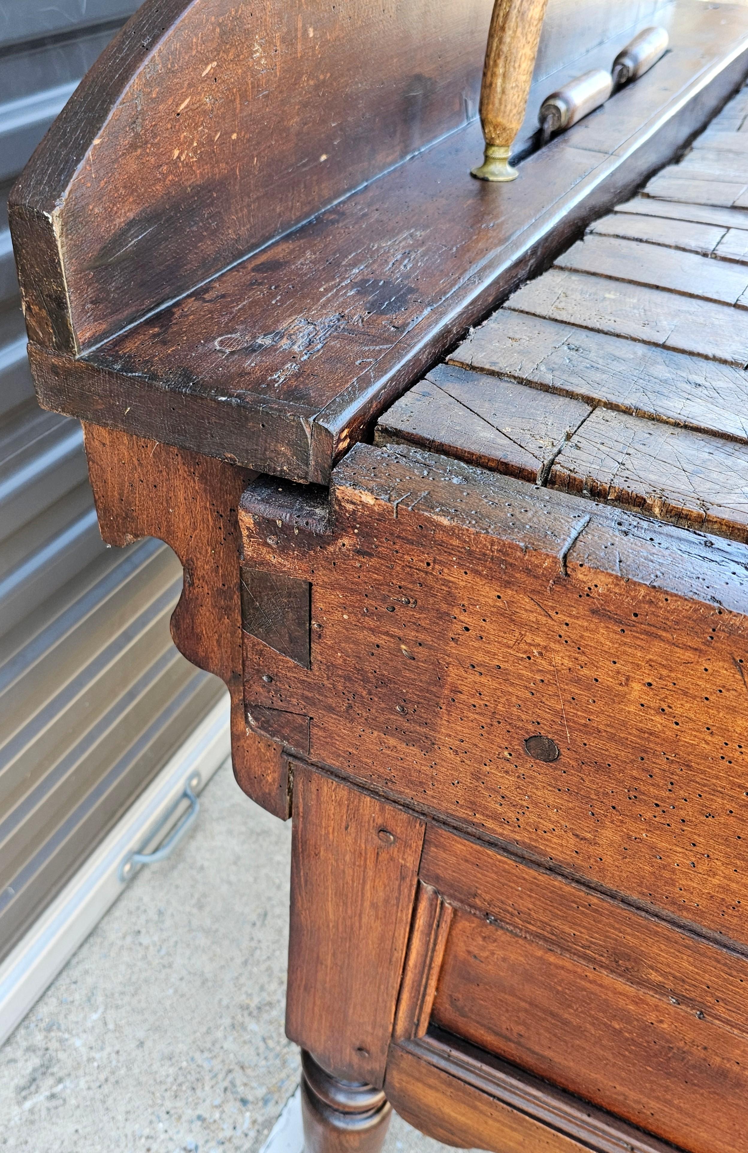 Early 19th Century French Butcher Block Table Billot de Boucher For Sale 6