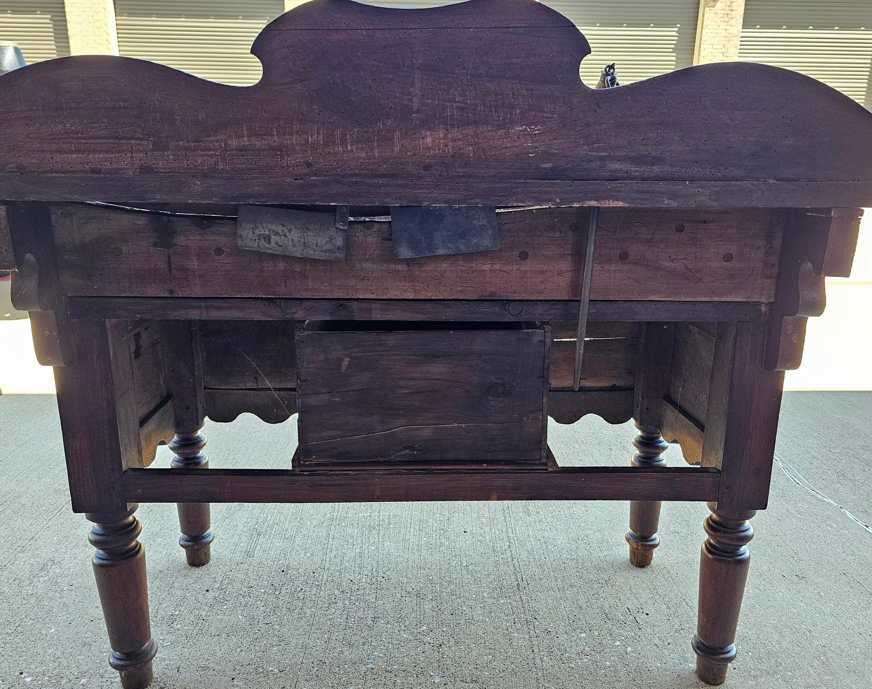 Early 19th Century French Butcher Block Table Billot de Boucher For Sale 11