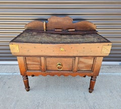 Early 19th Century French Butcher Block Table Billot de Boucher