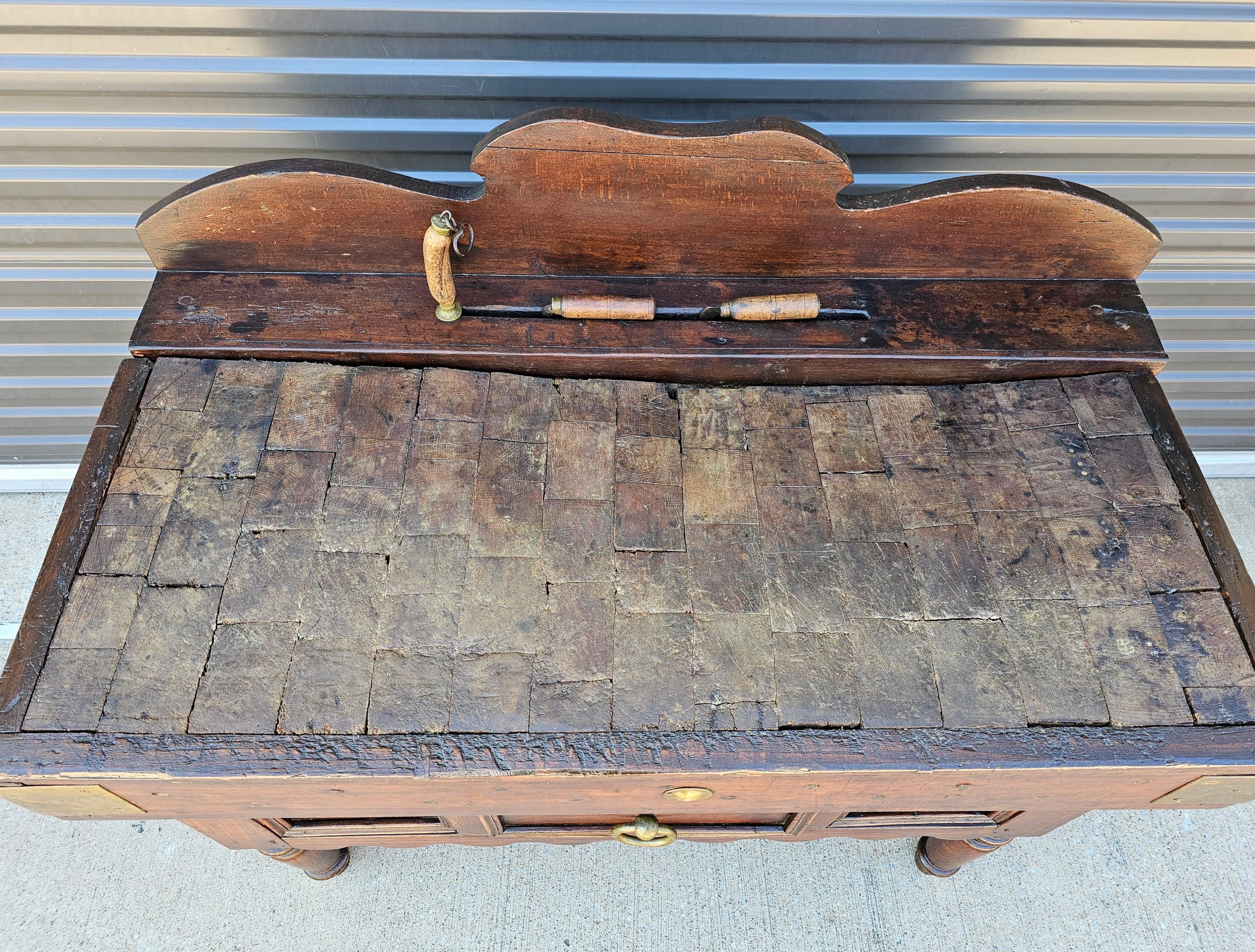 Early 19th Century French Butcher Block Table Billot de Boucher For Sale 2
