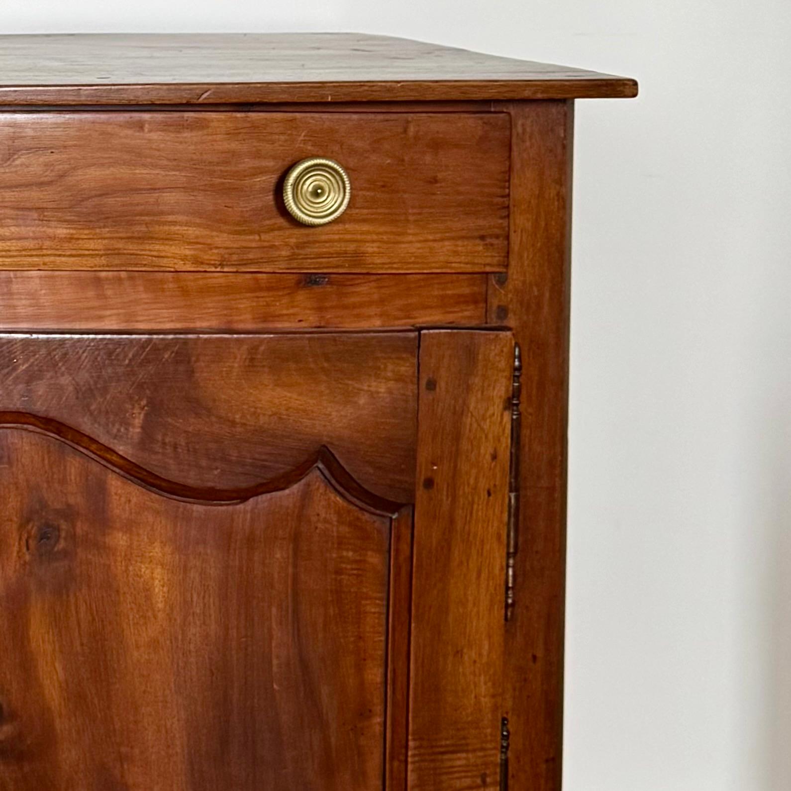 19th Century Early 19th century French Carved Walnut Buffet For Sale