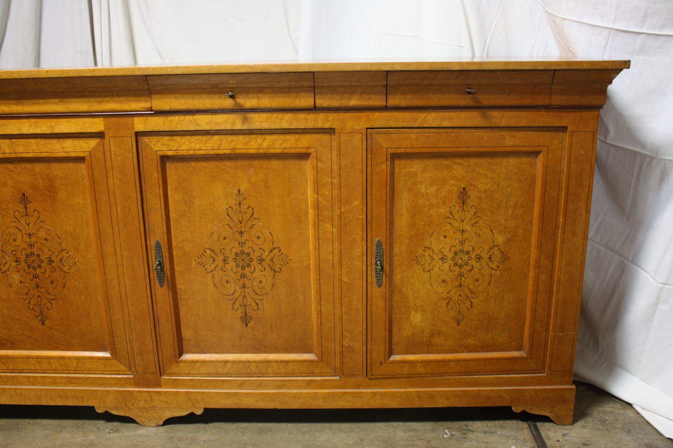 Cherry Early 19th Century French Charles X Sideboard For Sale