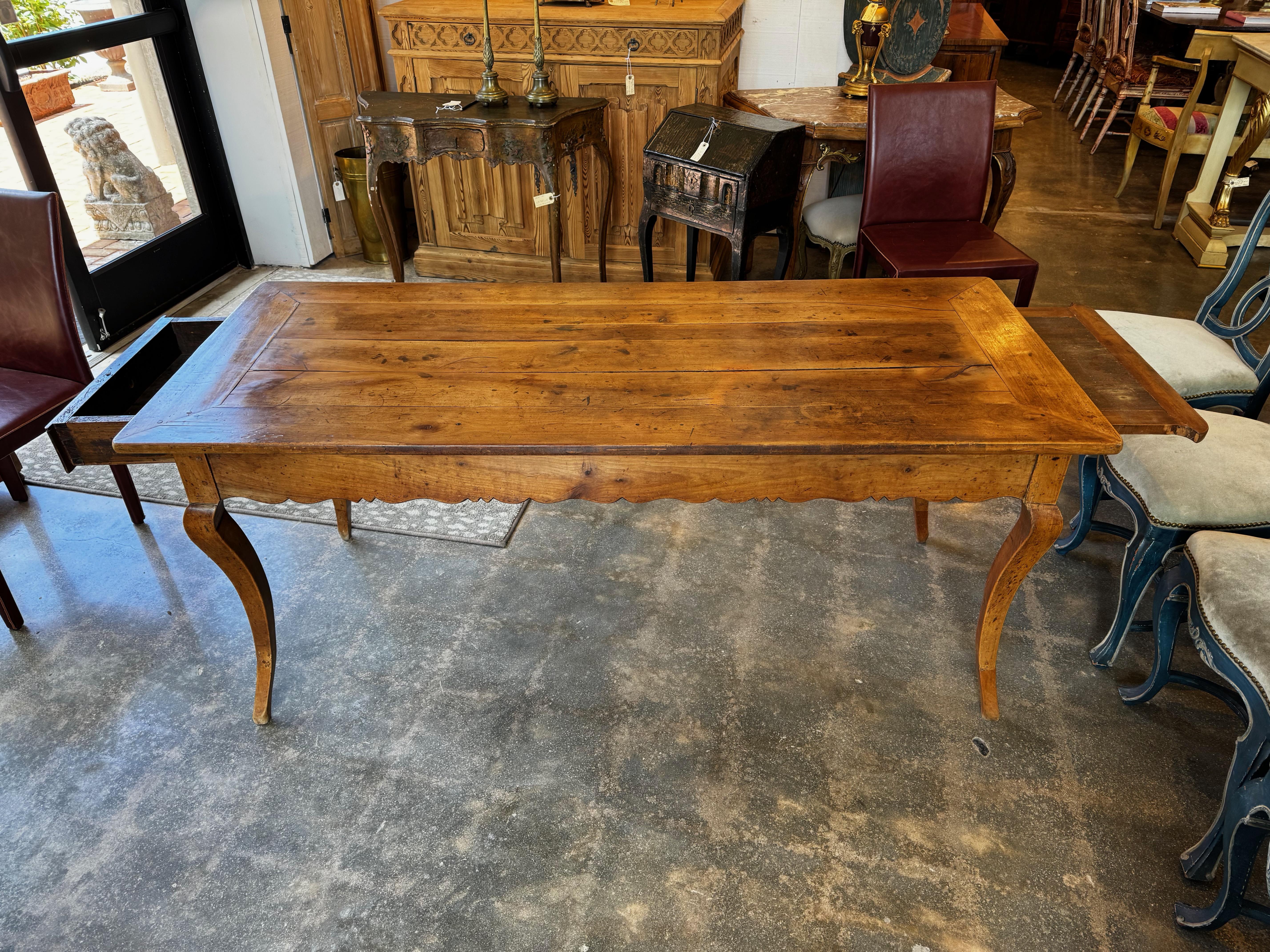 Early 19th Century French Cherry Farm Table 1