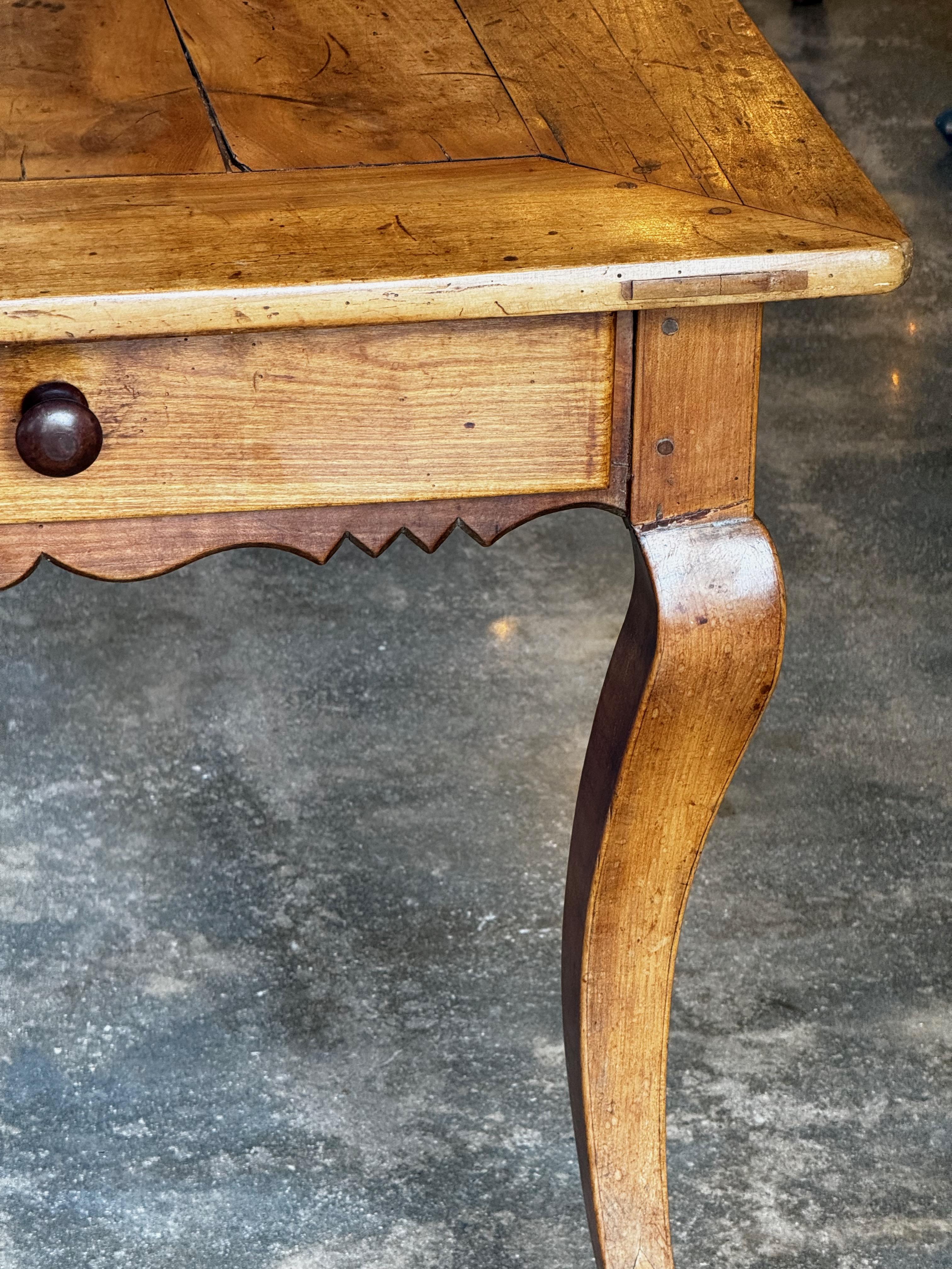 Early 19th Century French Cherry Farm Table 6