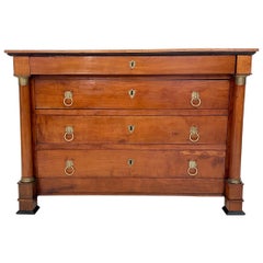 Antique Early 19th Century French Cherry Wood Biedermeier Chests of Drawers, circa 1820