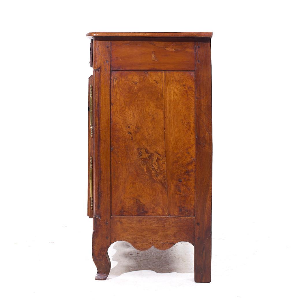 Brass Early 19th Century French Cherry Wood Cupboard Dresser For Sale