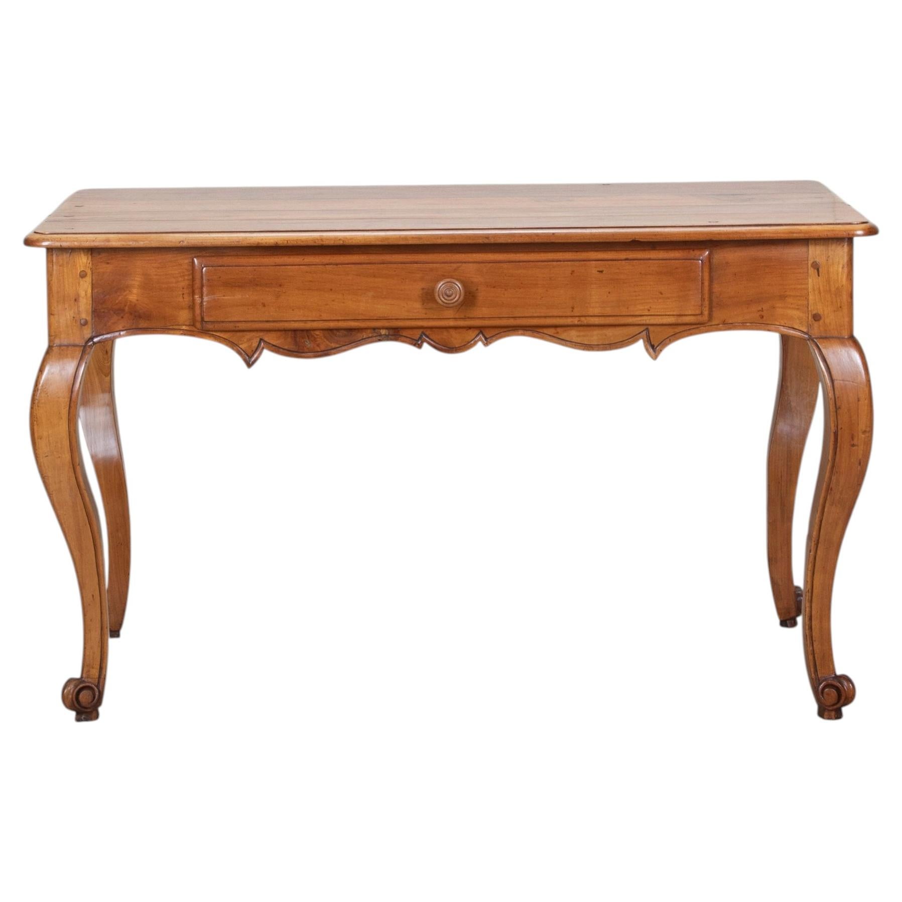 Early 19th Century French Cherrywood Side Table For Sale