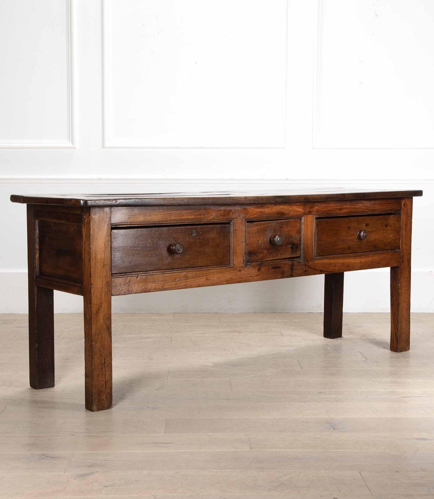 Mid-19th Century Early 19th Century French Chestnut Panelled Top Dresser Base For Sale