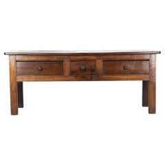 Early 19th Century French Chestnut Panelled Top Dresser Base