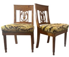 Early 19th Century French Children’s Chairs with Scalamandre Velvet
