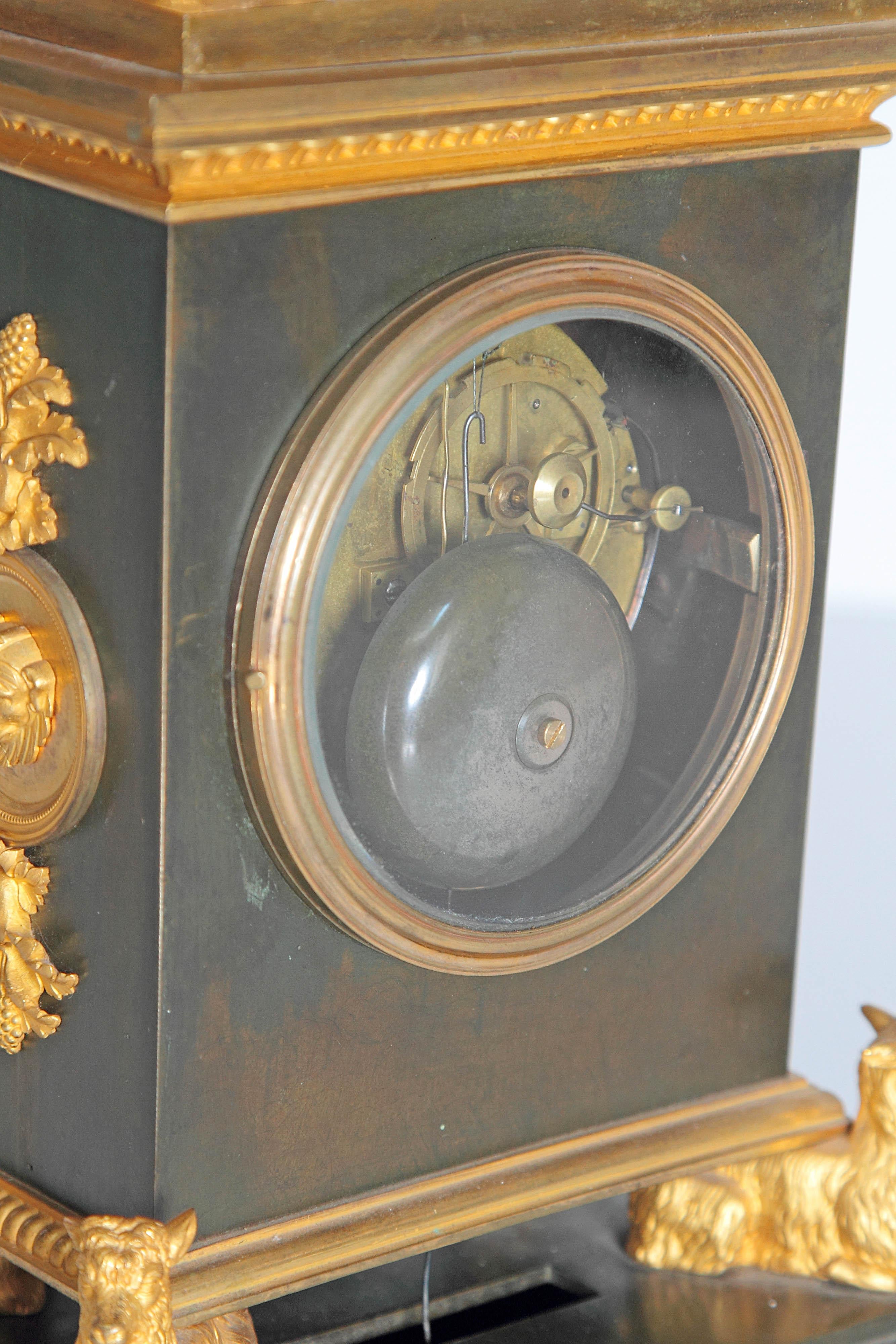 Early 19th Century French Clock with Putto 5