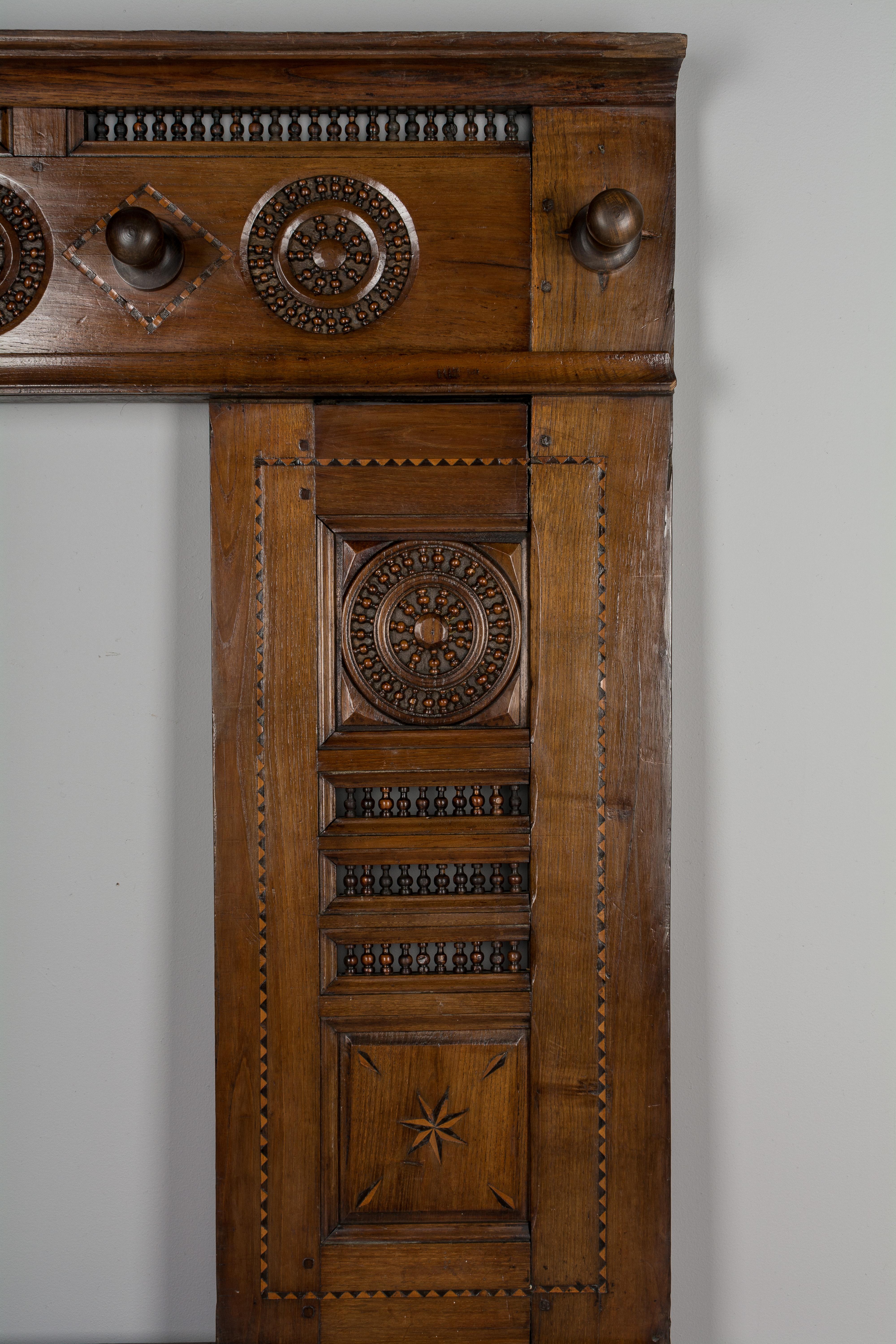 Hand-Crafted Early 19th Century French Coat Rack