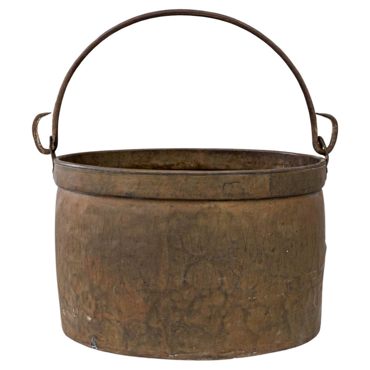 Early 19th Century French Copper Bucket For Sale