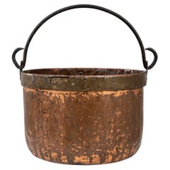 Antique Early 19th Century French Copper Bucket