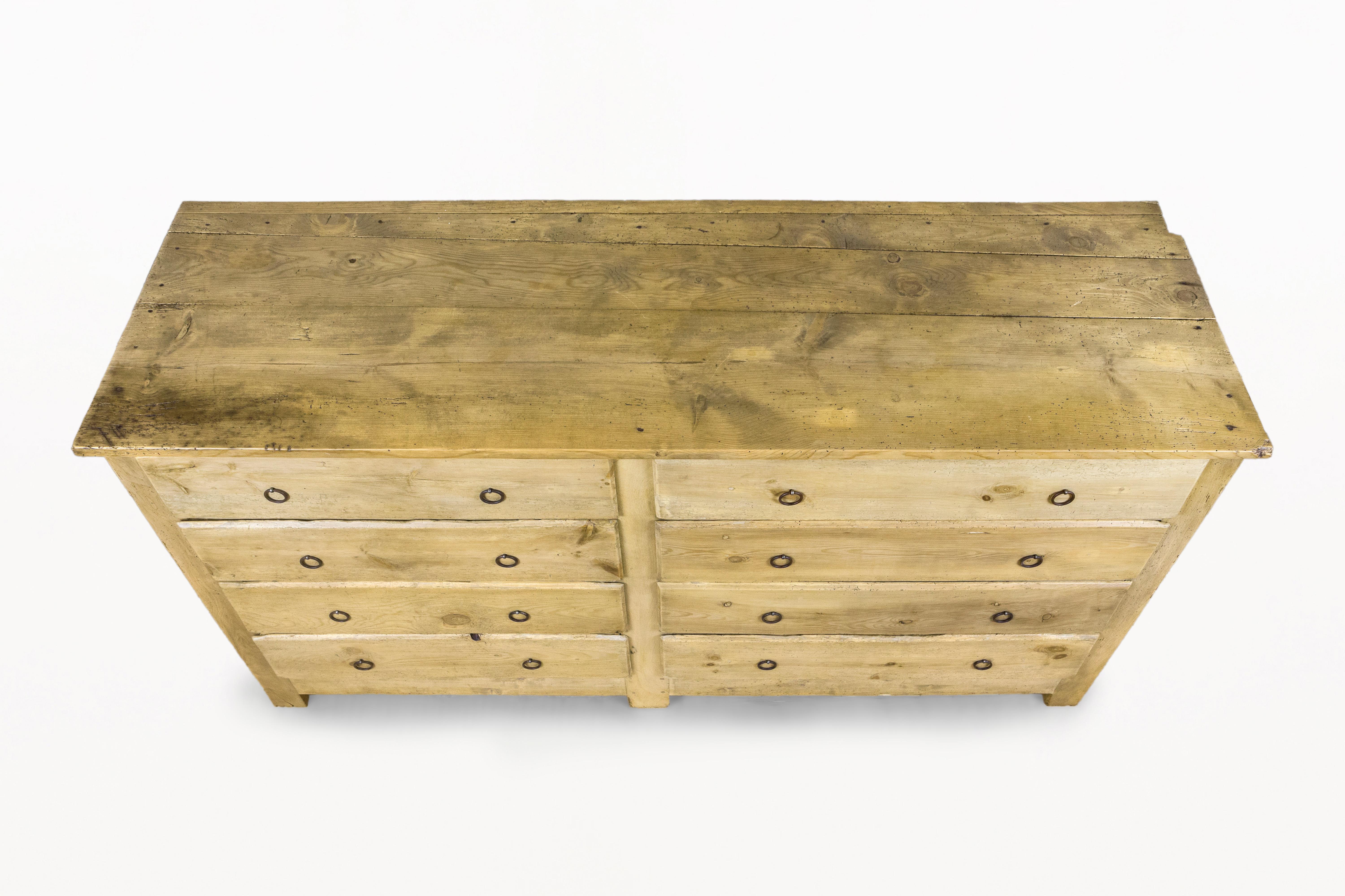 Bleached Early 19th Century French Country Chest of Drawers, circa 1800, France For Sale