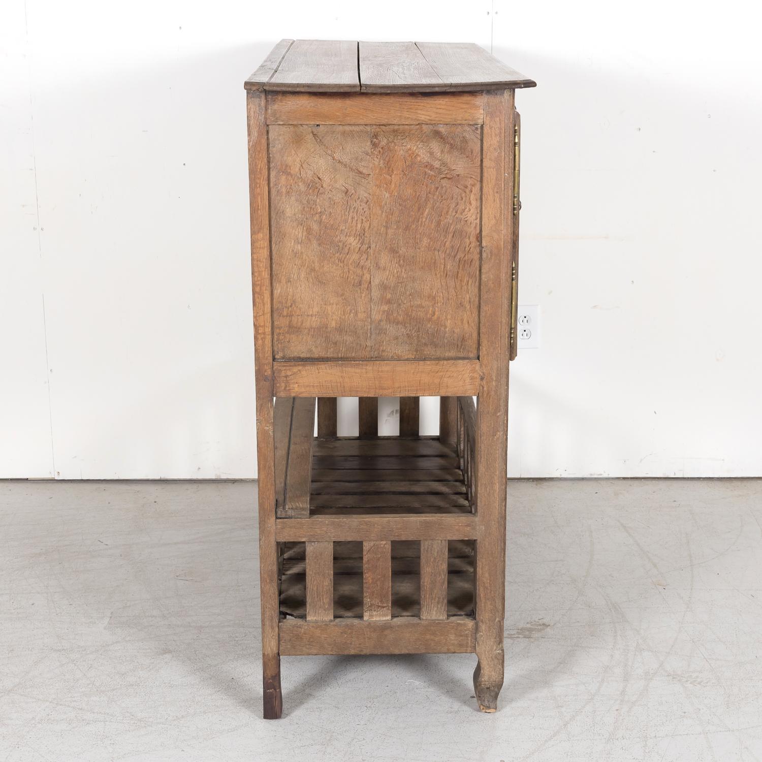 Early 19th Century French Country Louis XV Style Oak Garde Manger or Food Pantry 13