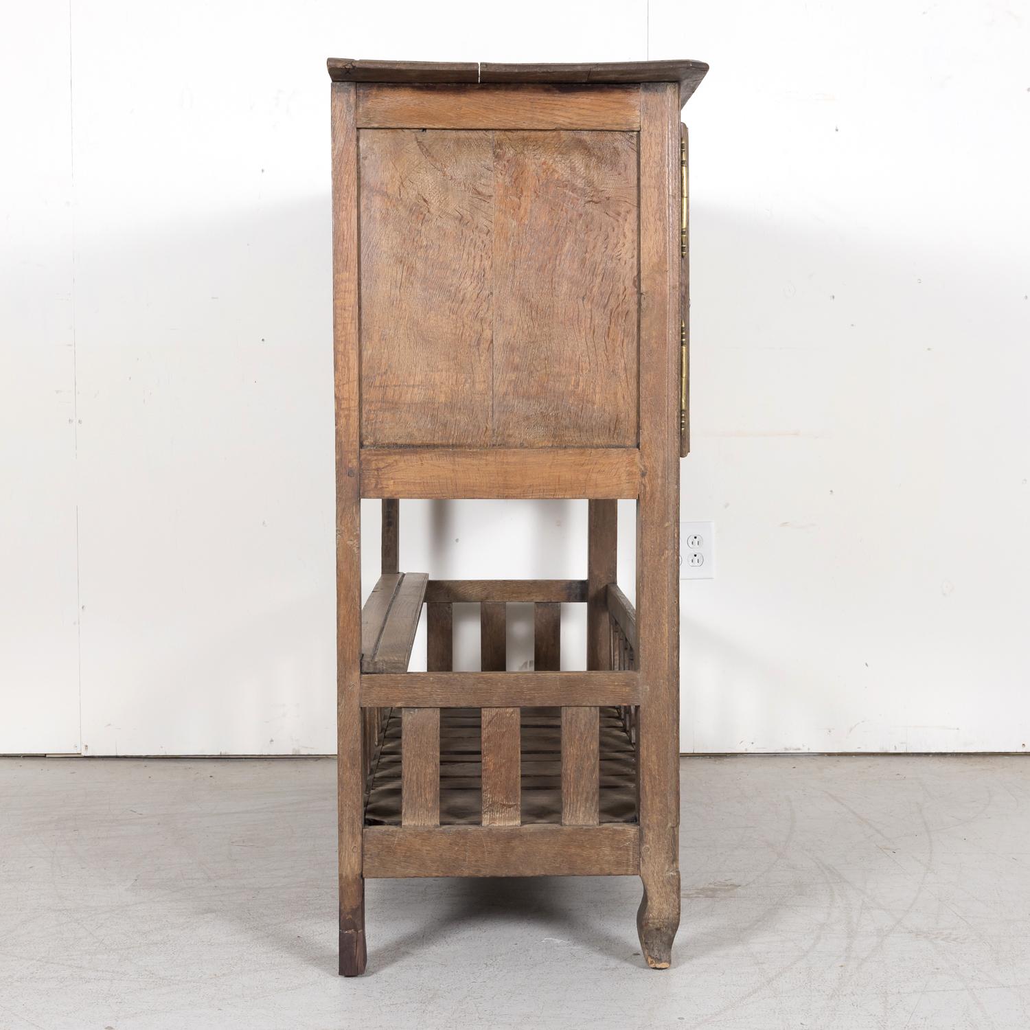 Early 19th Century French Country Louis XV Style Oak Garde Manger or Food Pantry 14