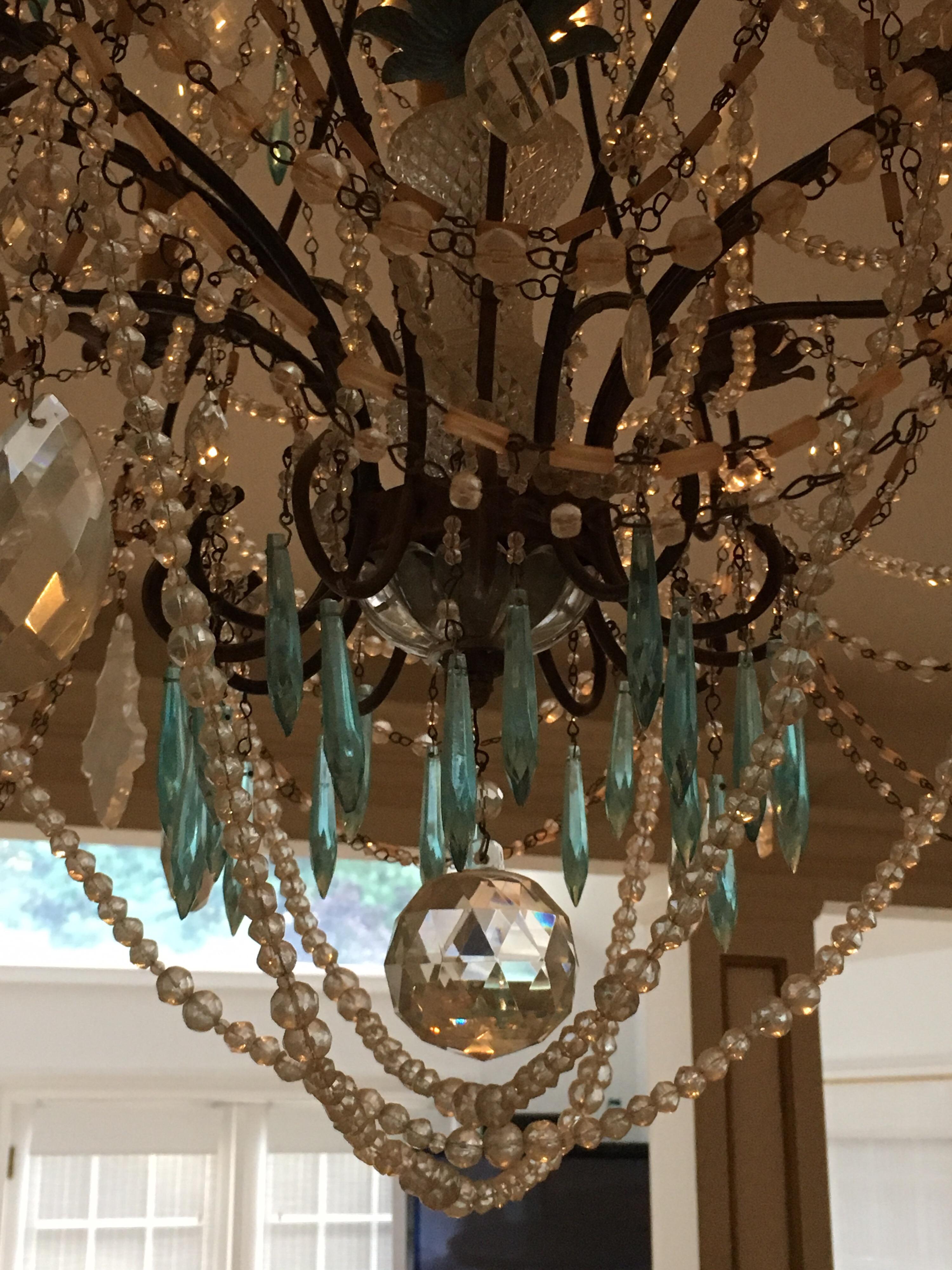 Early 19th Century French Crystal Chandelier For Sale 9