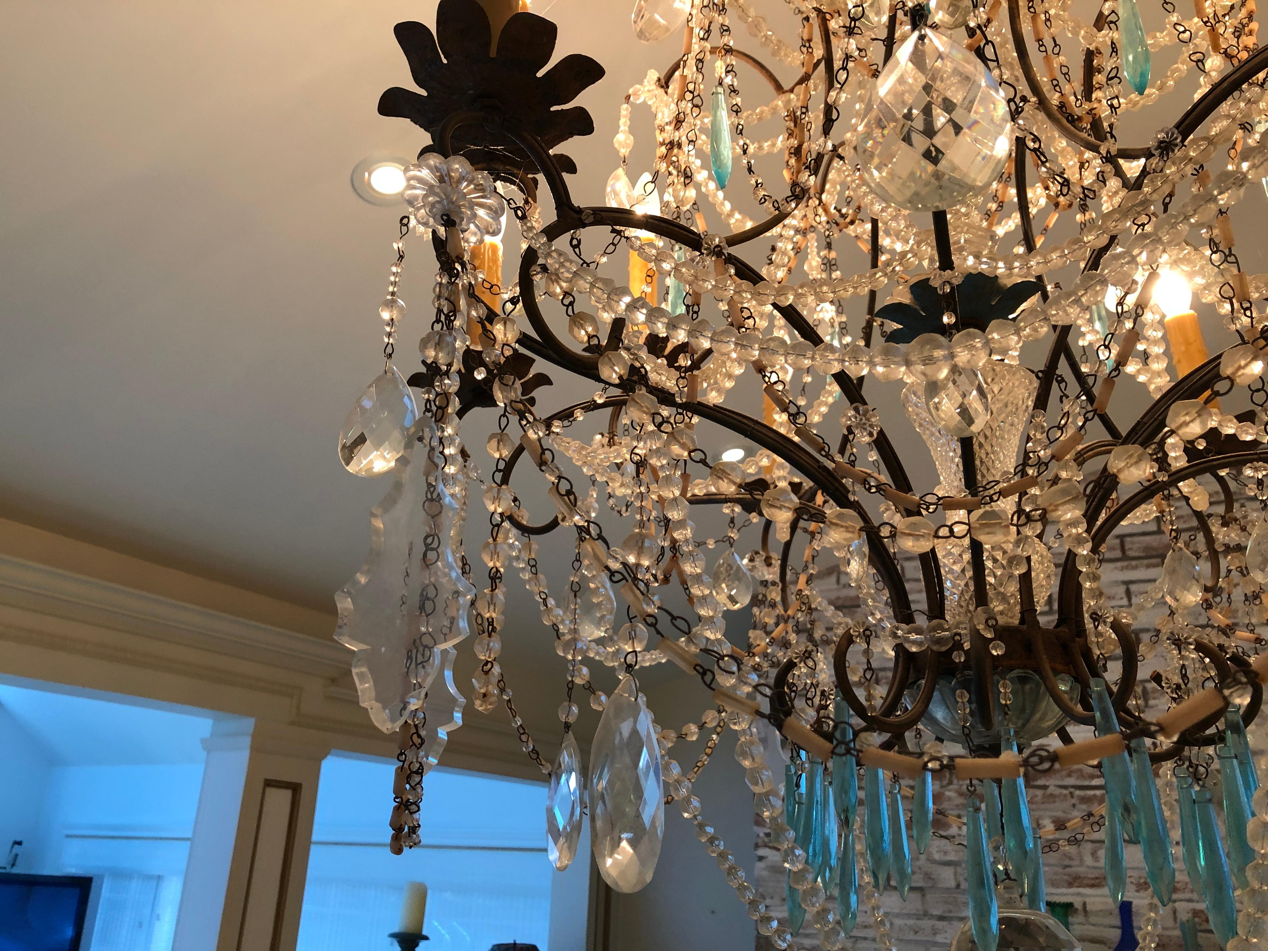 Early 19th Century French Crystal Chandelier For Sale 15