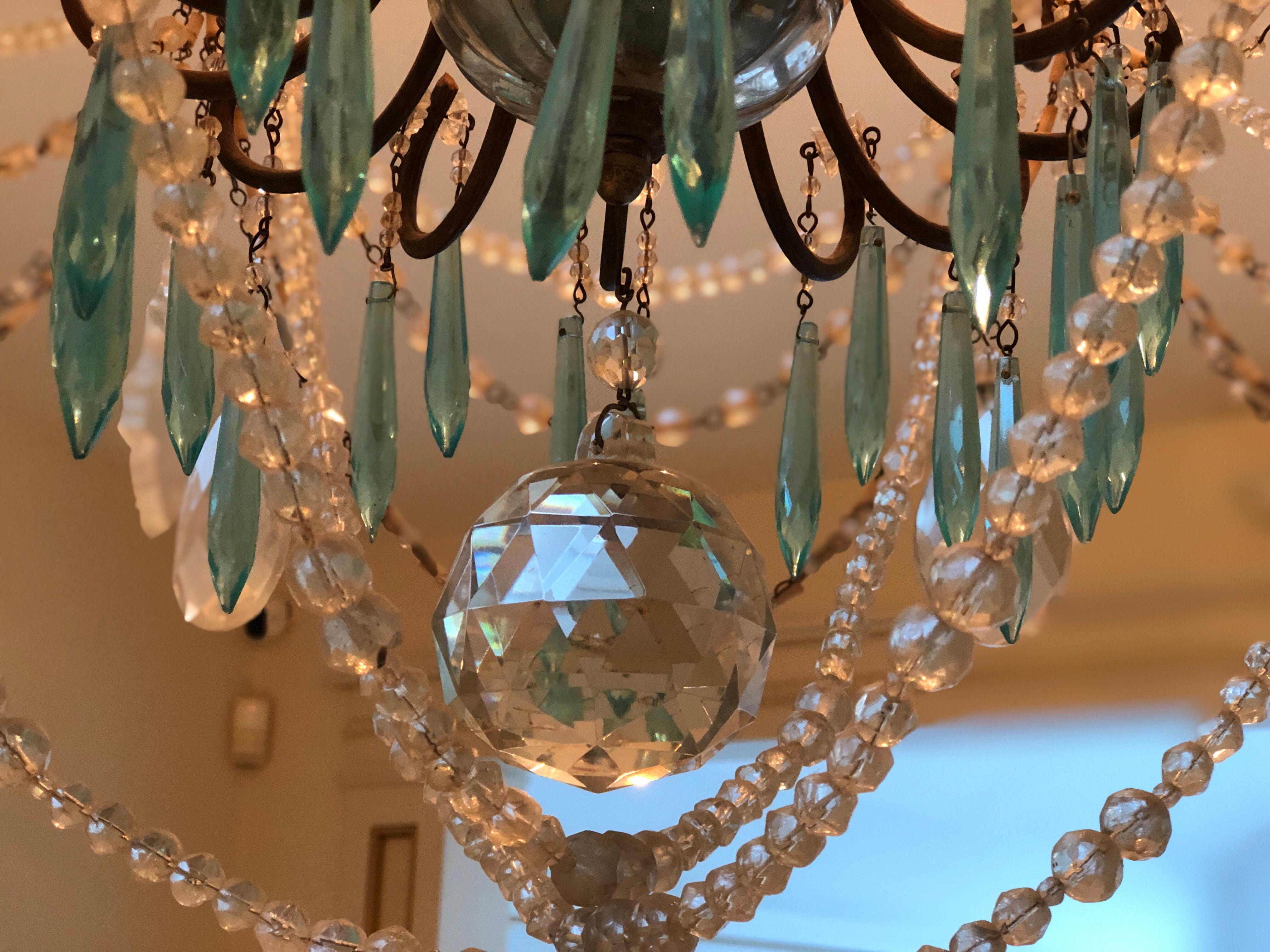 Early 19th Century French Crystal Chandelier For Sale 17