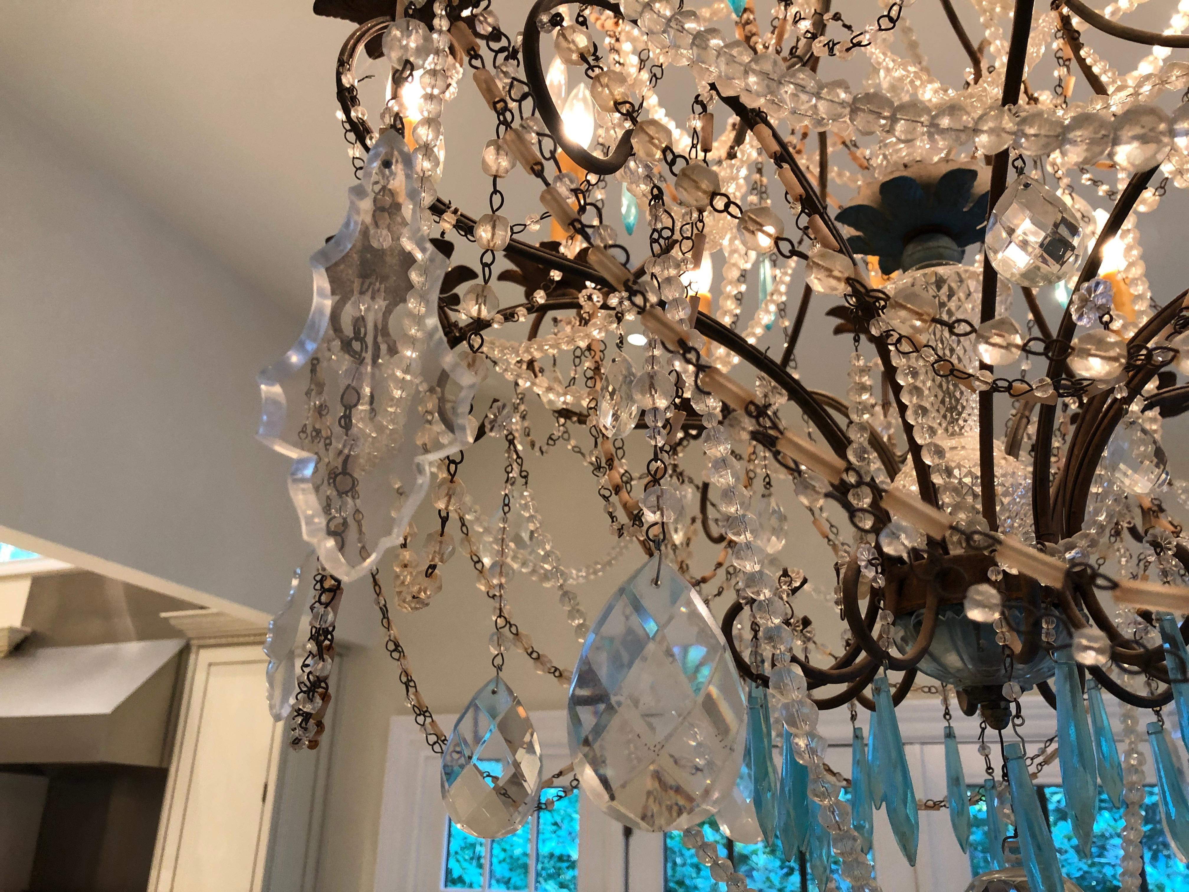 Early 19th Century French Crystal Chandelier For Sale 3