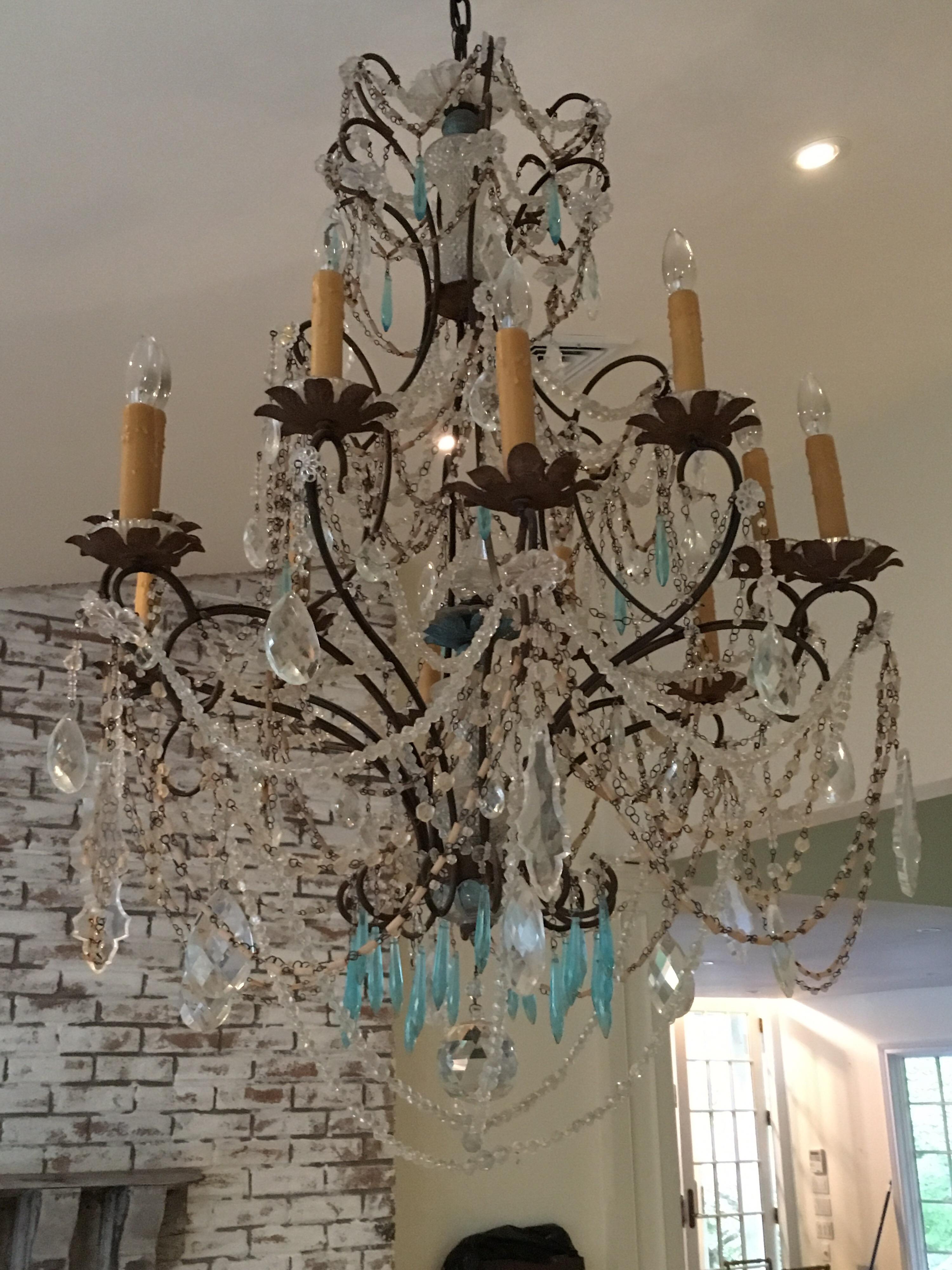 Early 19th Century French Crystal Chandelier For Sale 6