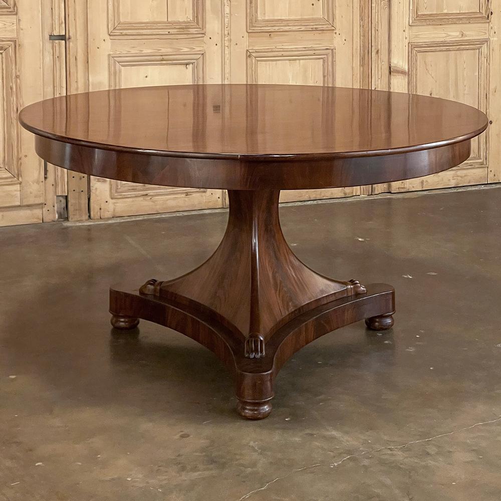 Early 19th Century French Directoire Mahogany Center Table In Good Condition For Sale In Dallas, TX