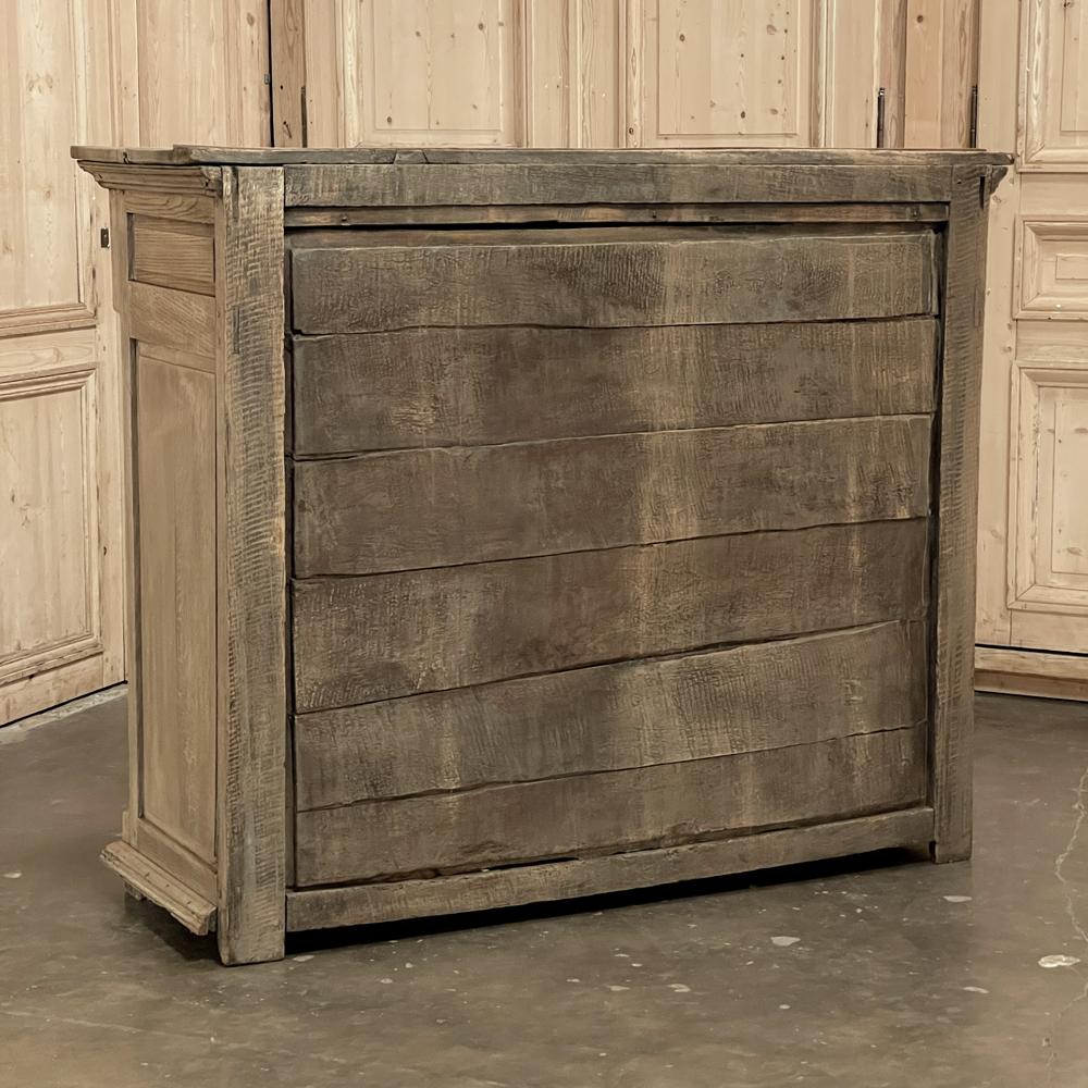 Early 19th Century French Directoire Period Stripped Oak Buffet For Sale 15