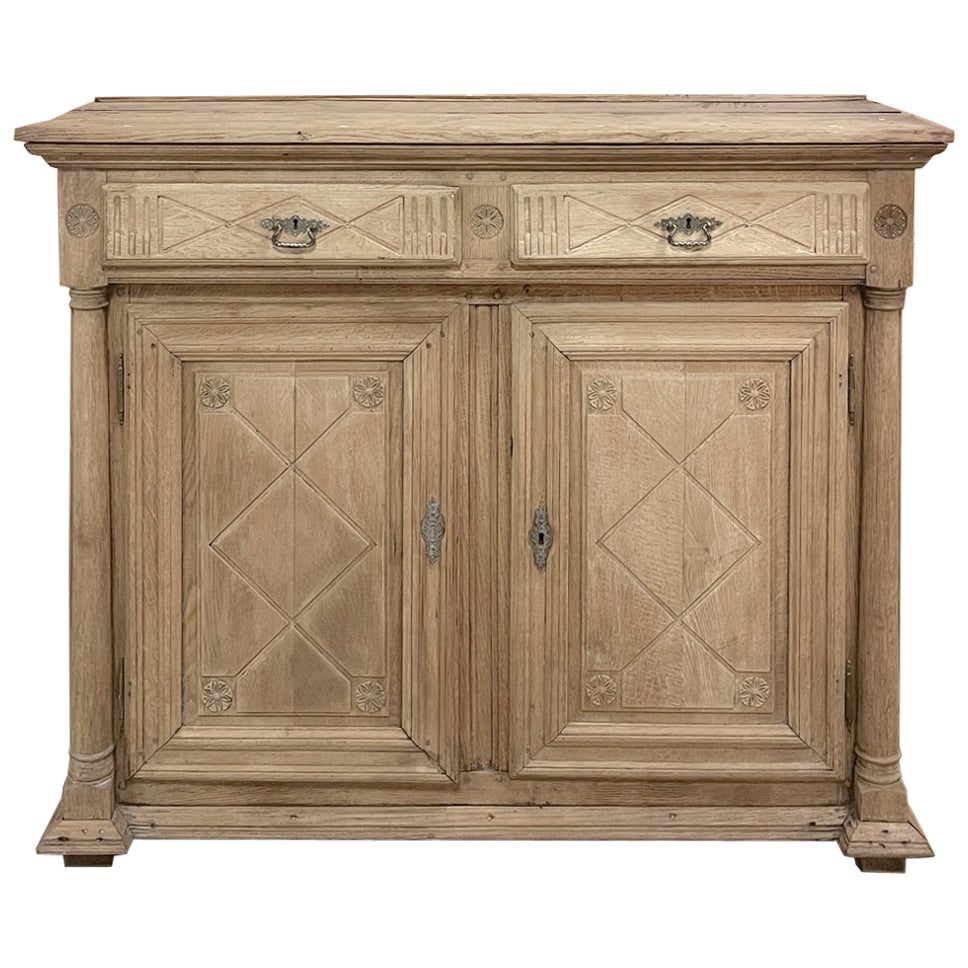 Early 19th Century French Directoire Period Stripped Oak Buffet