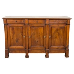 Early 19th Century French Directoire Period Walnut Lyonnaise Enfilade Buffet