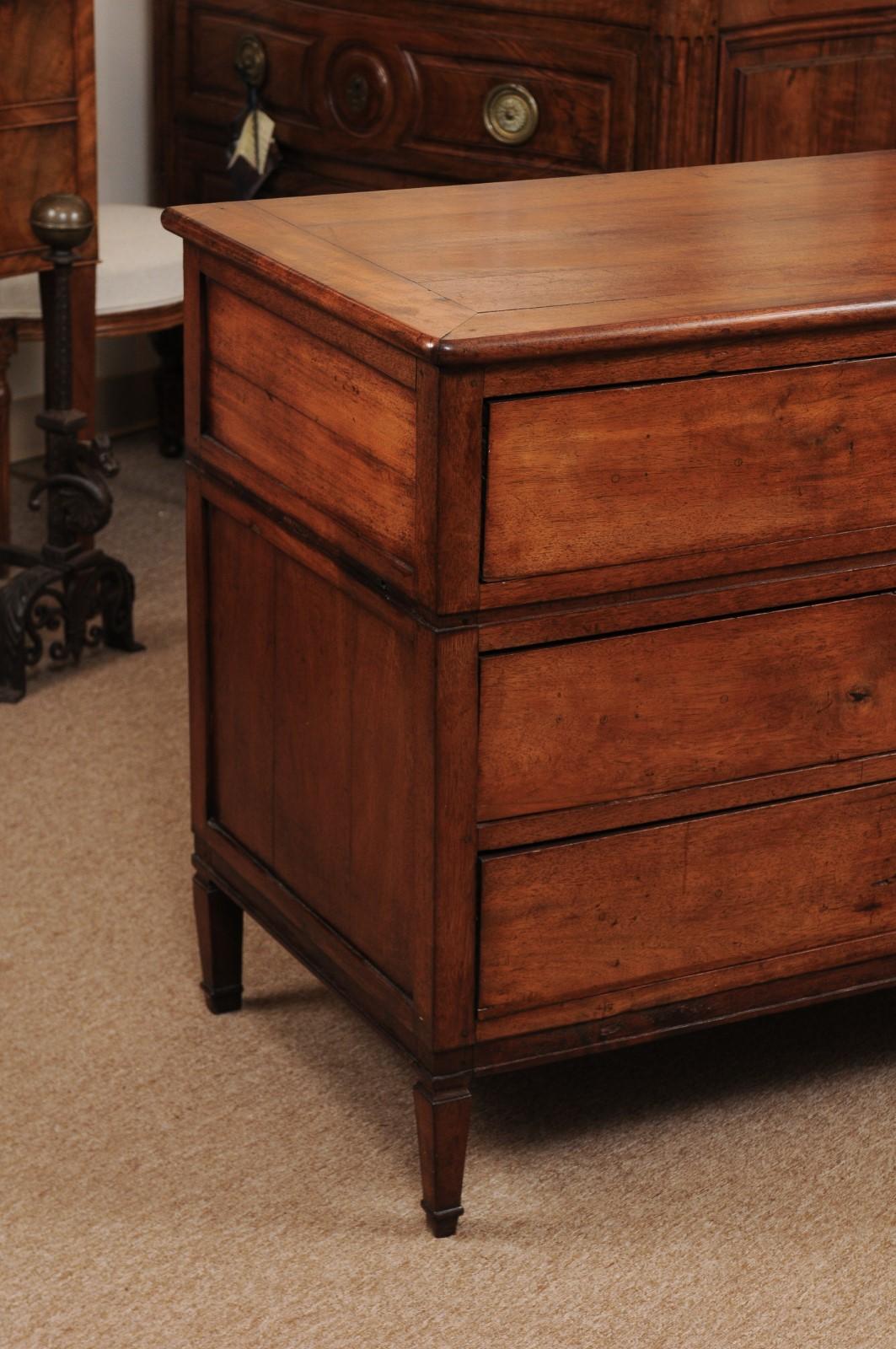 Early 19th Century French Directoire Walnut Commode 4